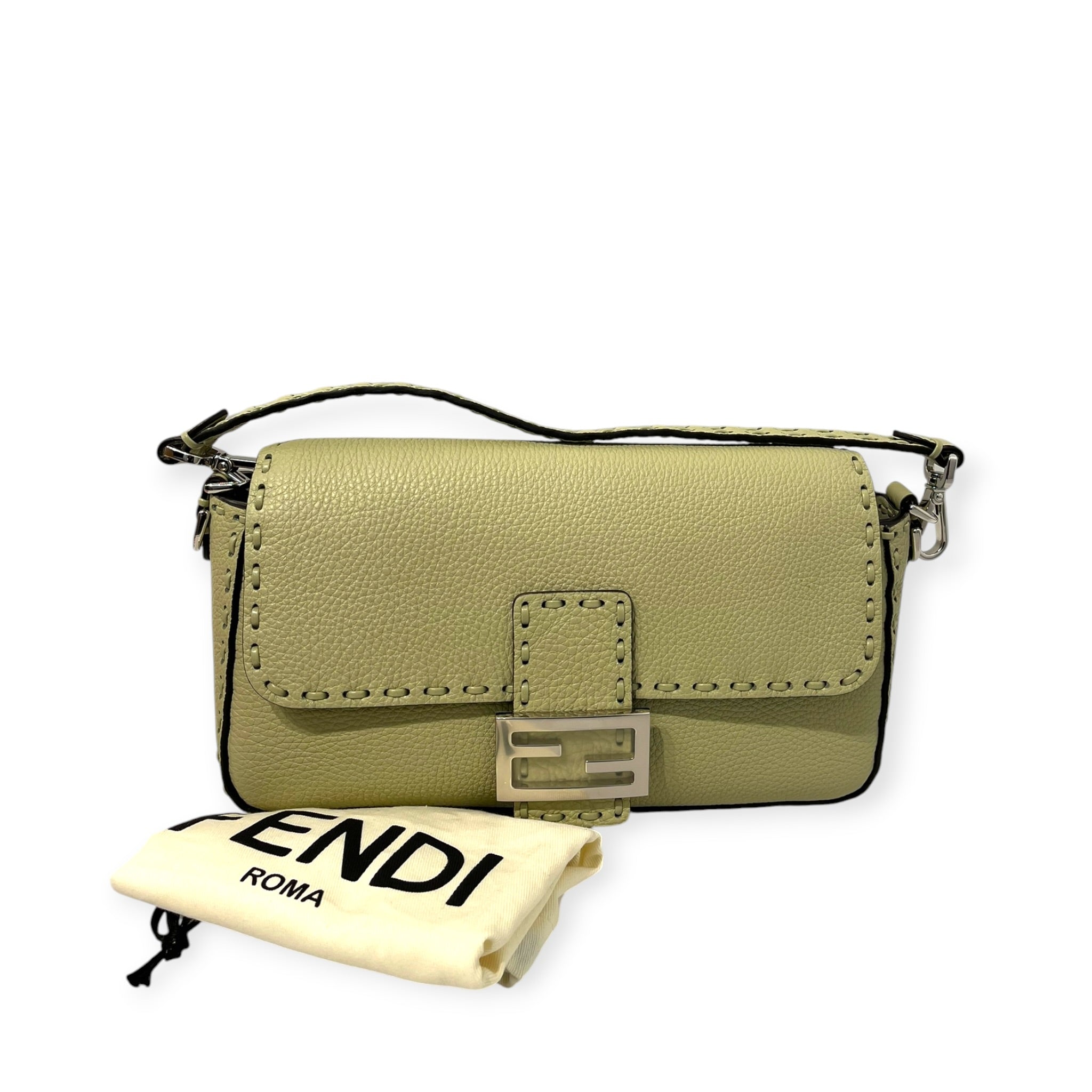 FENDI/Hand Bag/Leather/GRN/CUOIO ROMANO SELLERIA BAGUETTE view 8