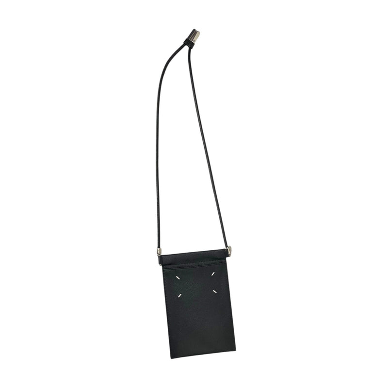 Maison Margiela/Cross Body Bag/S/Leather/BLK/phoneholder
