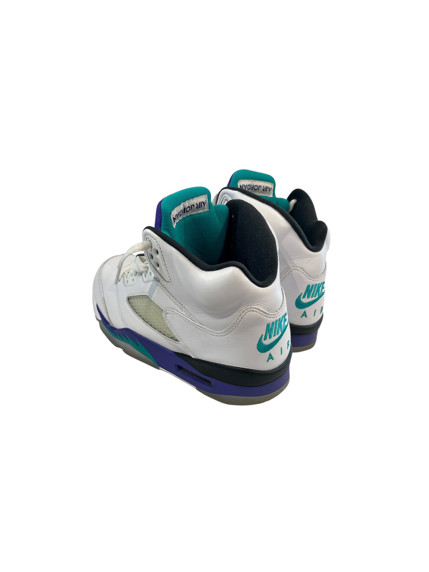 JORDAN BRAND/NIKE/Hi-Sneakers/US 10.5/Leather/WHT/2013 Grapes 5s view 2