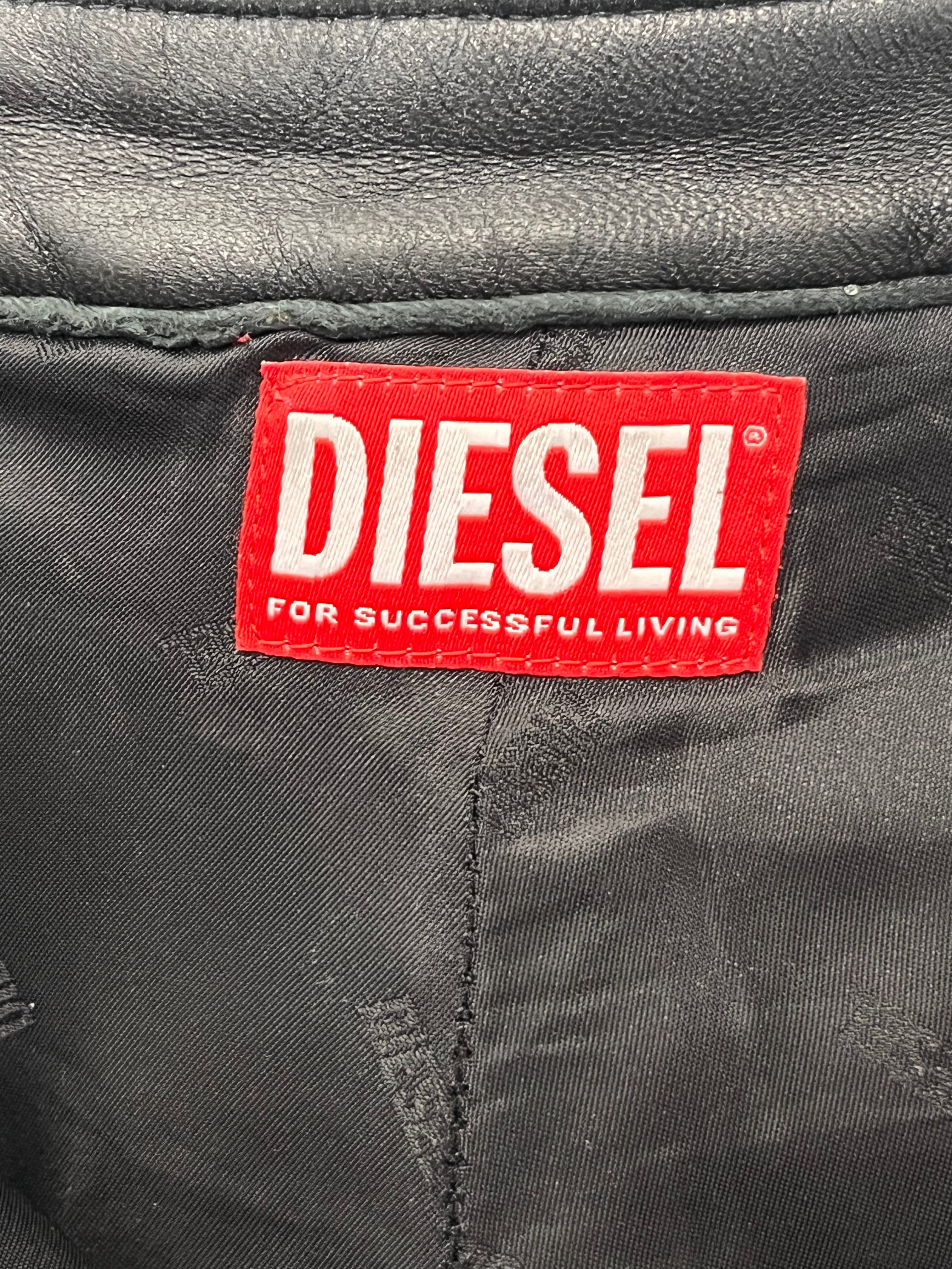 DIESEL/Bootcut Pants/48/Lambskin/BLK/93243 WHITE PAINTED FLARED PNT view 3