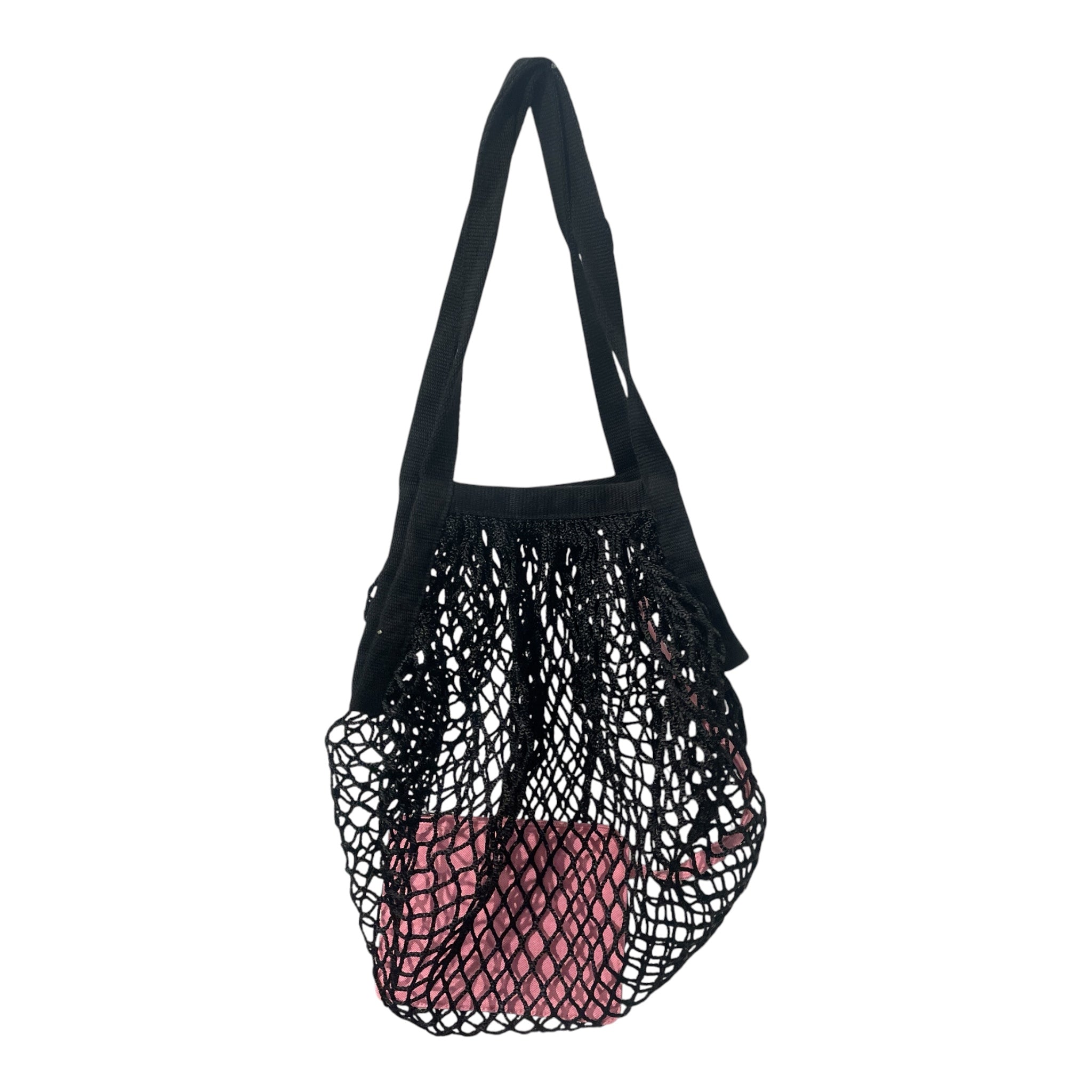 BALENCIAGA/Tote Bag/Cotton/PNK/FISHNET BAG SMALL view 2