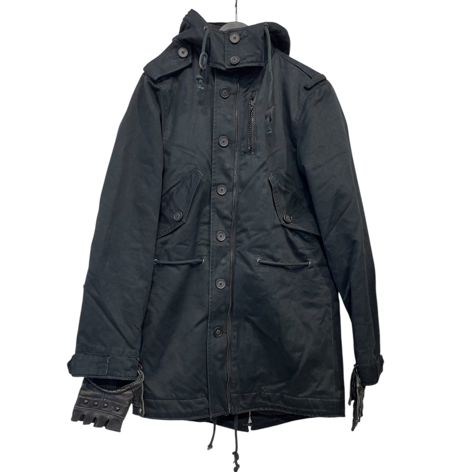 Public School/Jacket/M/BLK/LEATHER GLOVE TRENCH COAT view 1