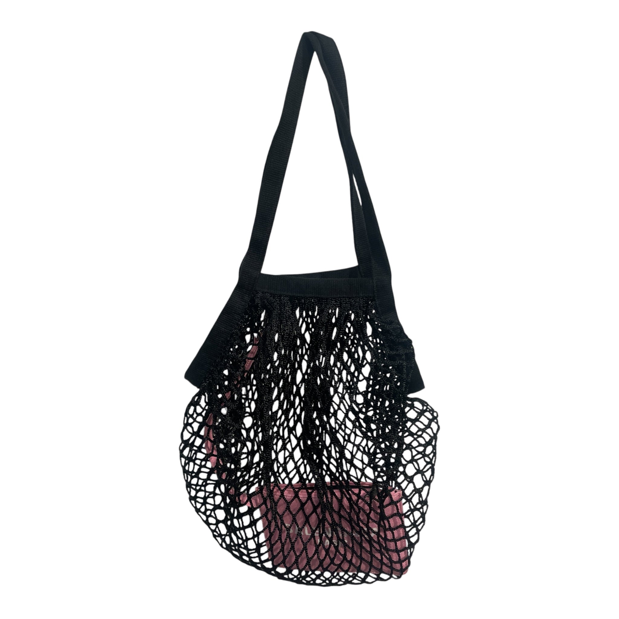 BALENCIAGA/Tote Bag/Cotton/PNK/FISHNET BAG SMALL