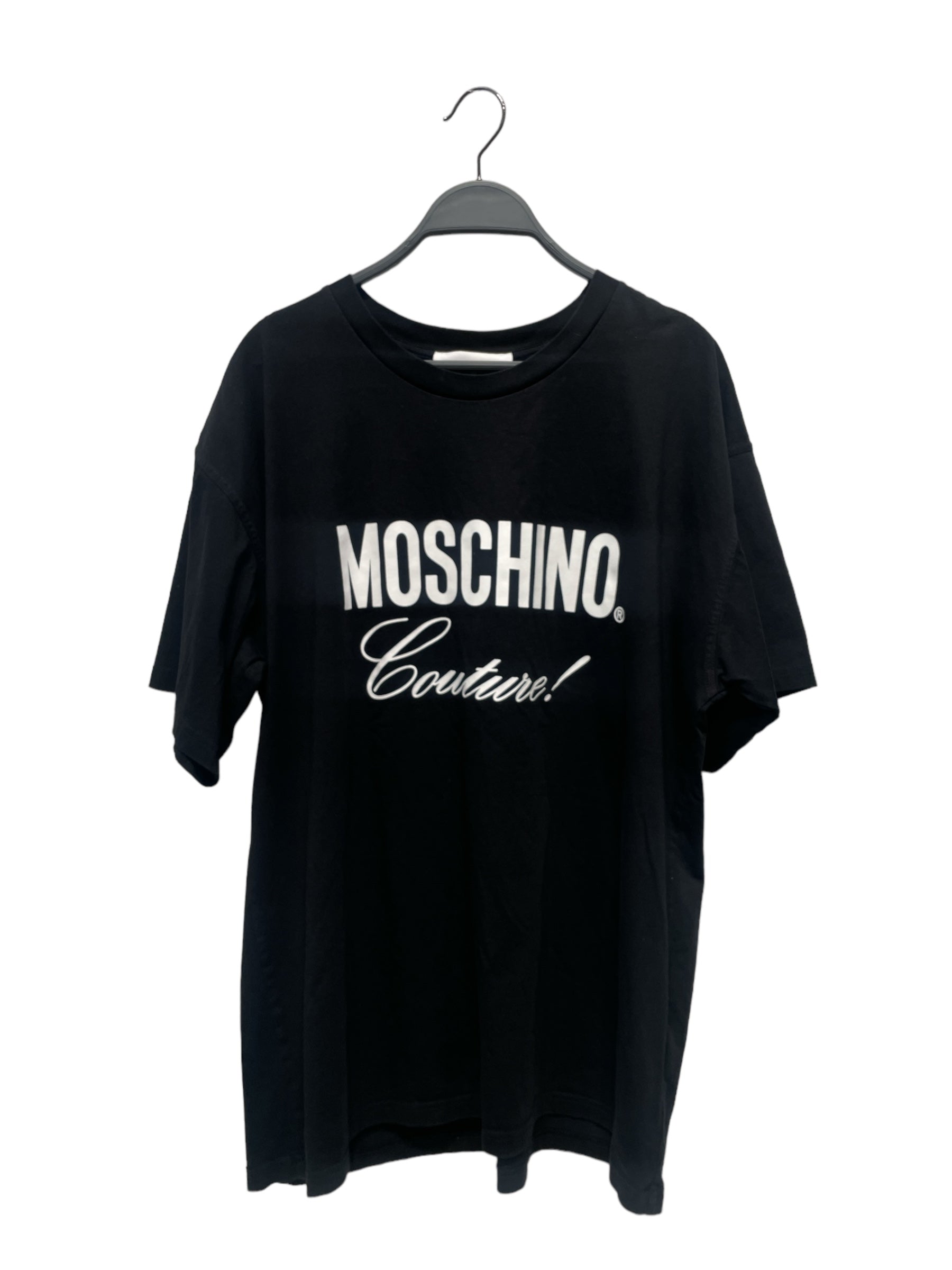 MOSCHINO/T-Shirt/L/Cotton/BLK/High Neck/Graphic/Moschino Couture Milano view 1
