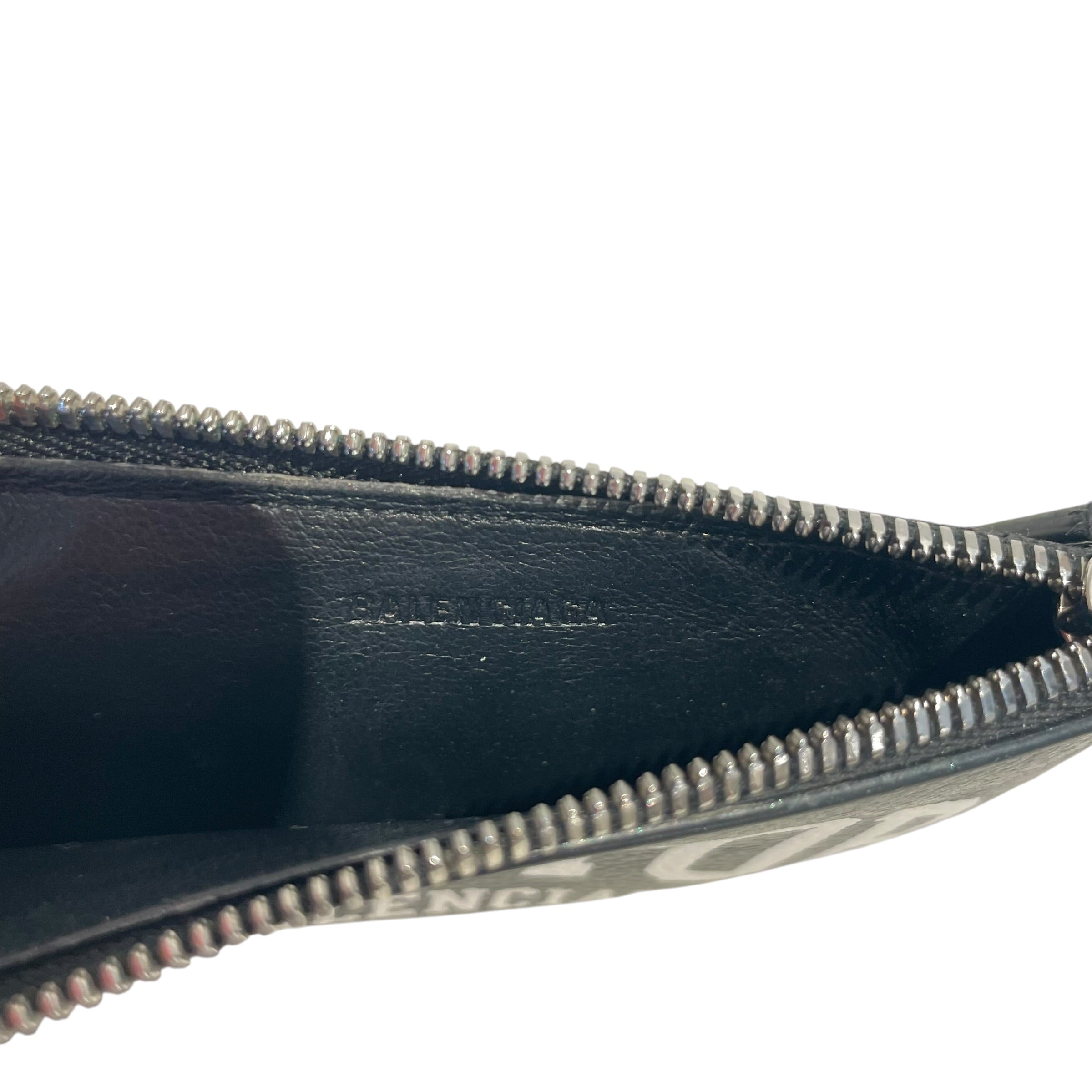 BALENCIAGA/Wallet/Graphic/Leather/BLK/NEW YORK logo view 1