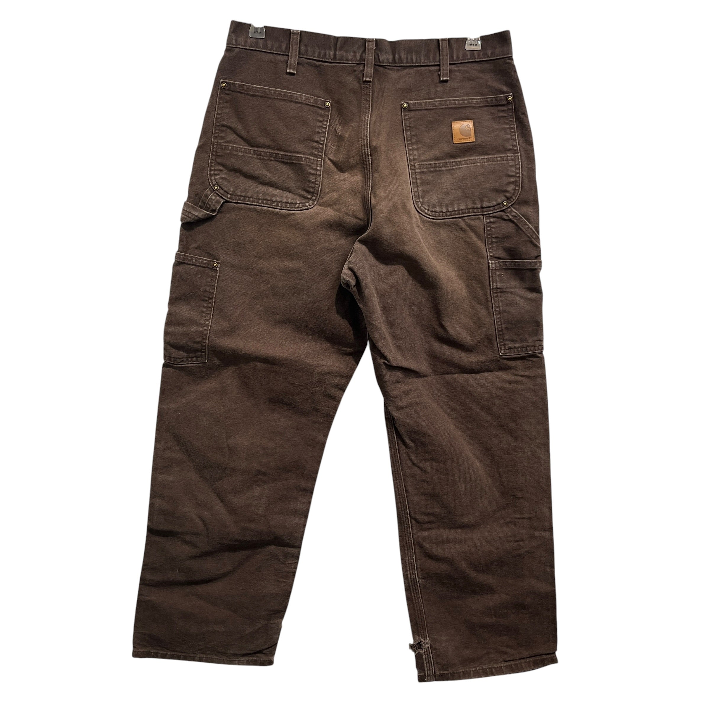 Carhartt/Straight Pants/33/Cotton/BRW/Double Knee view 2