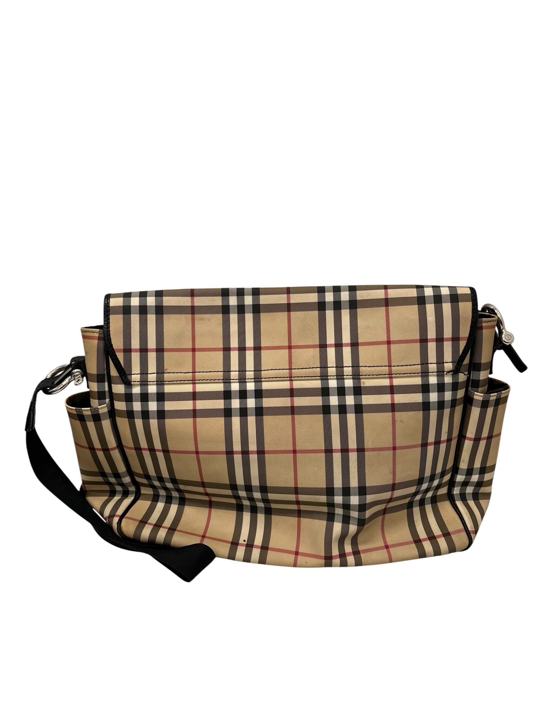 BURBERRY/Cross Body Bag/Plaid/Polyester/BEG/MESSENGER BAG CROSSBODY view 2