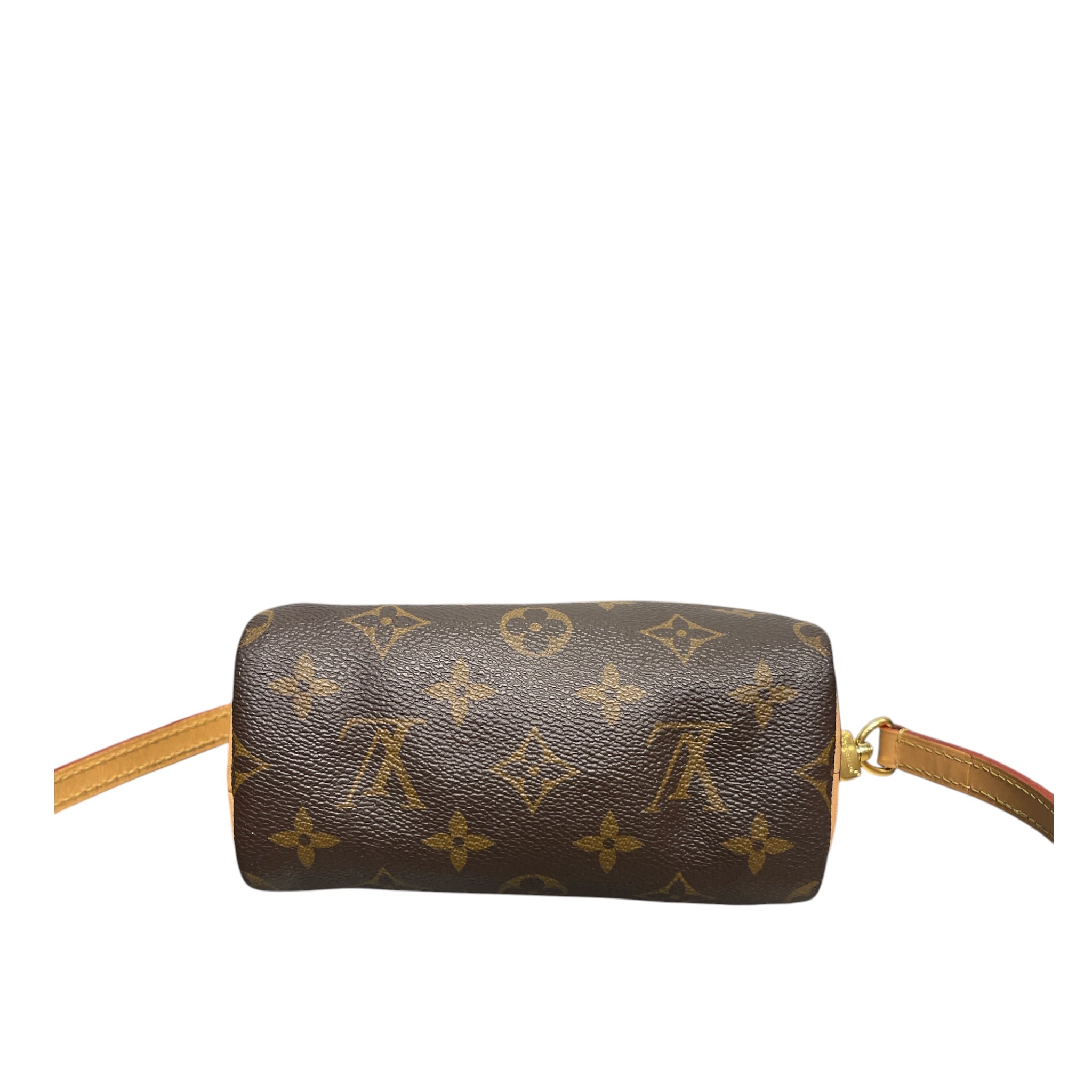 LOUIS VUITTON/Cross Body Bag/Monogram/Leather/BRW/NANO SPEEDY view 4