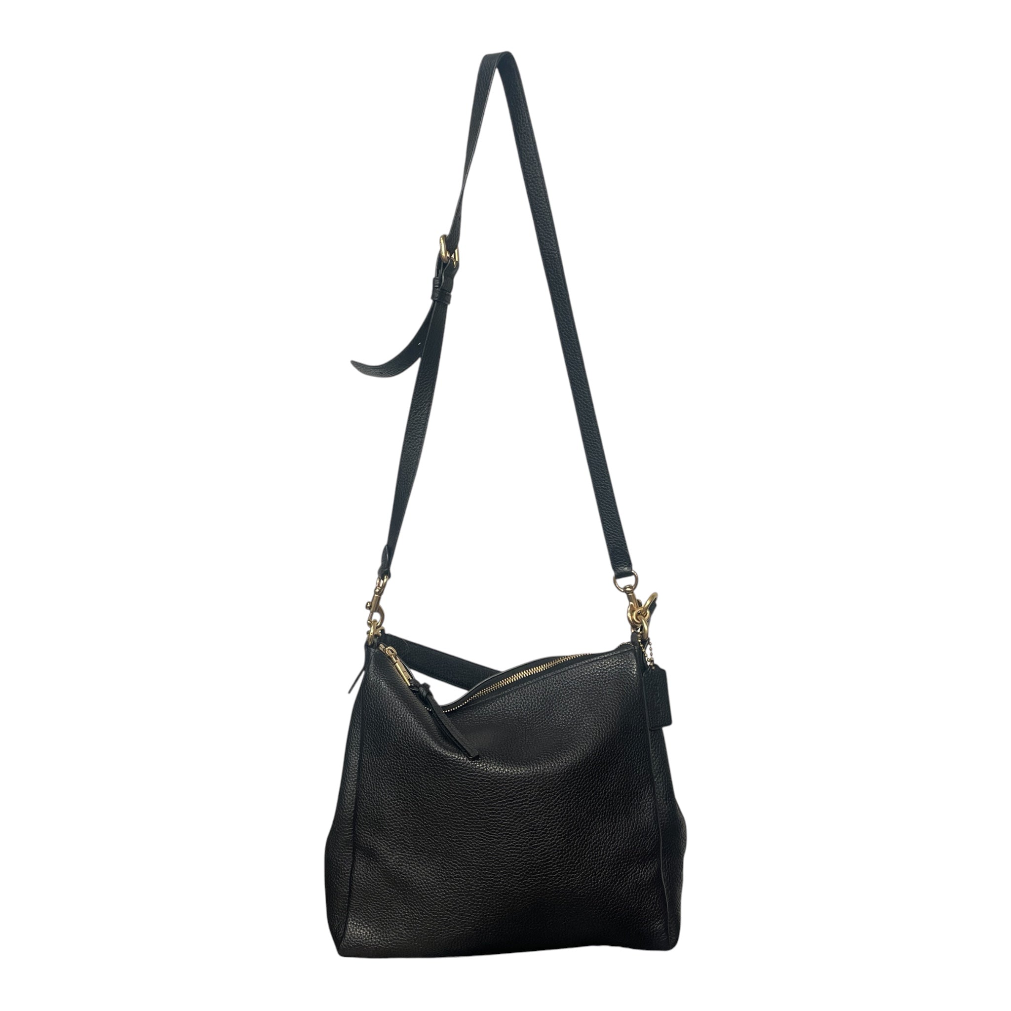 COACH/Cross Body Bag/Leather/BLK/HOBO BAG view 1