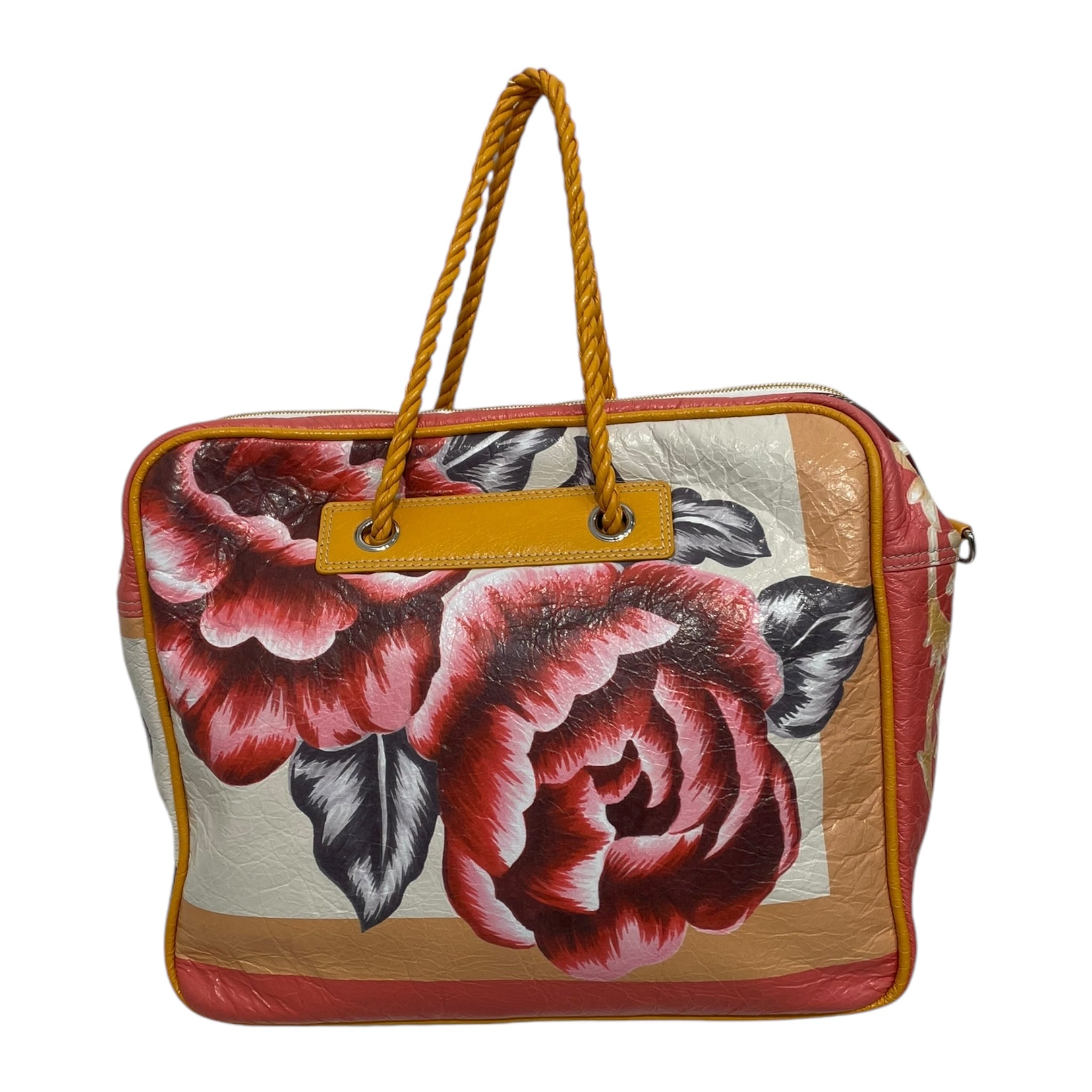 BALENCIAGA/Hand Bag/Leather/GLD/Floral Blanket view 2