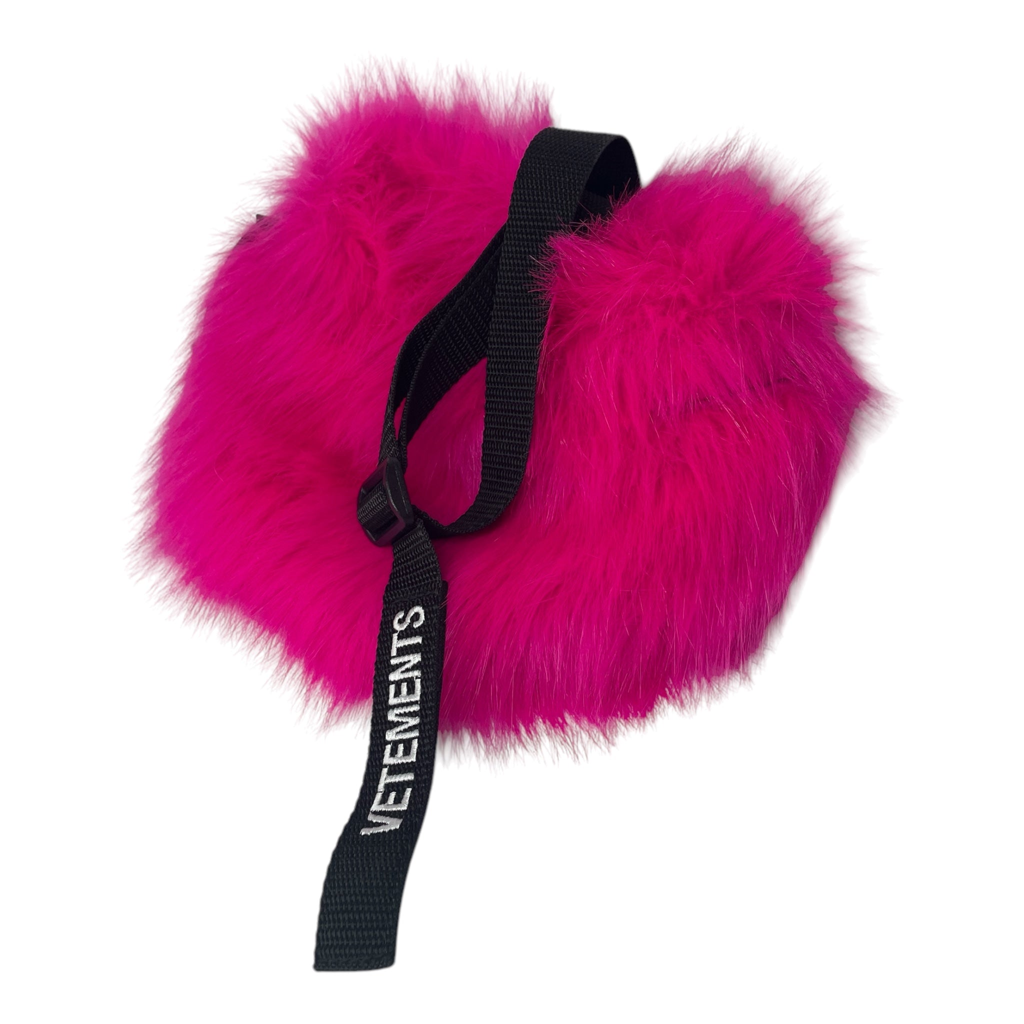 VETEMENTS/Cross Body Bag/Cotton/PNK/pink fur pouch view 6