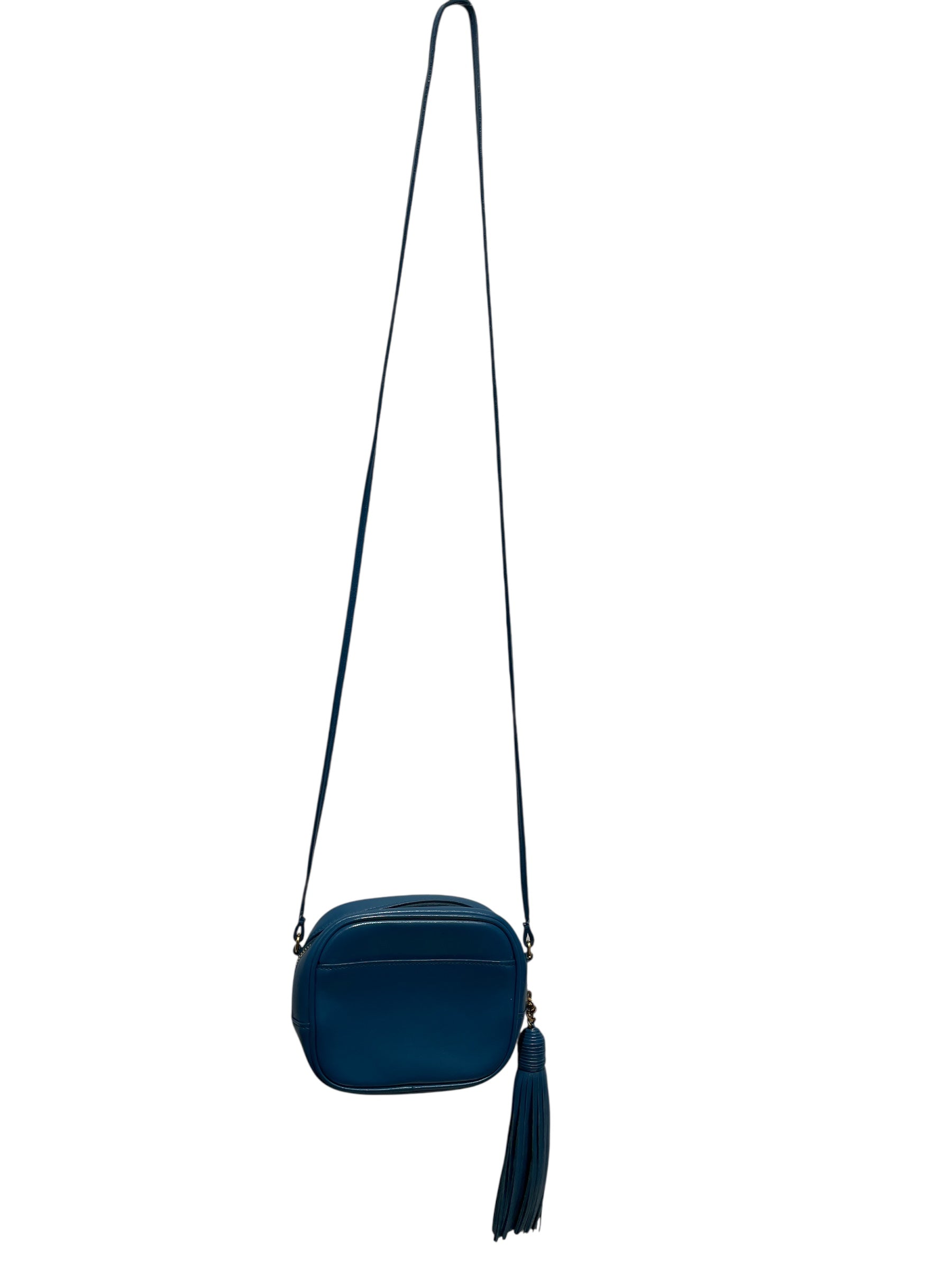 YVES SAINT LAURENT/Cross Body Bag/S/All Over Print/Leather/BLU/YSL Star Crossbody Bag view 3