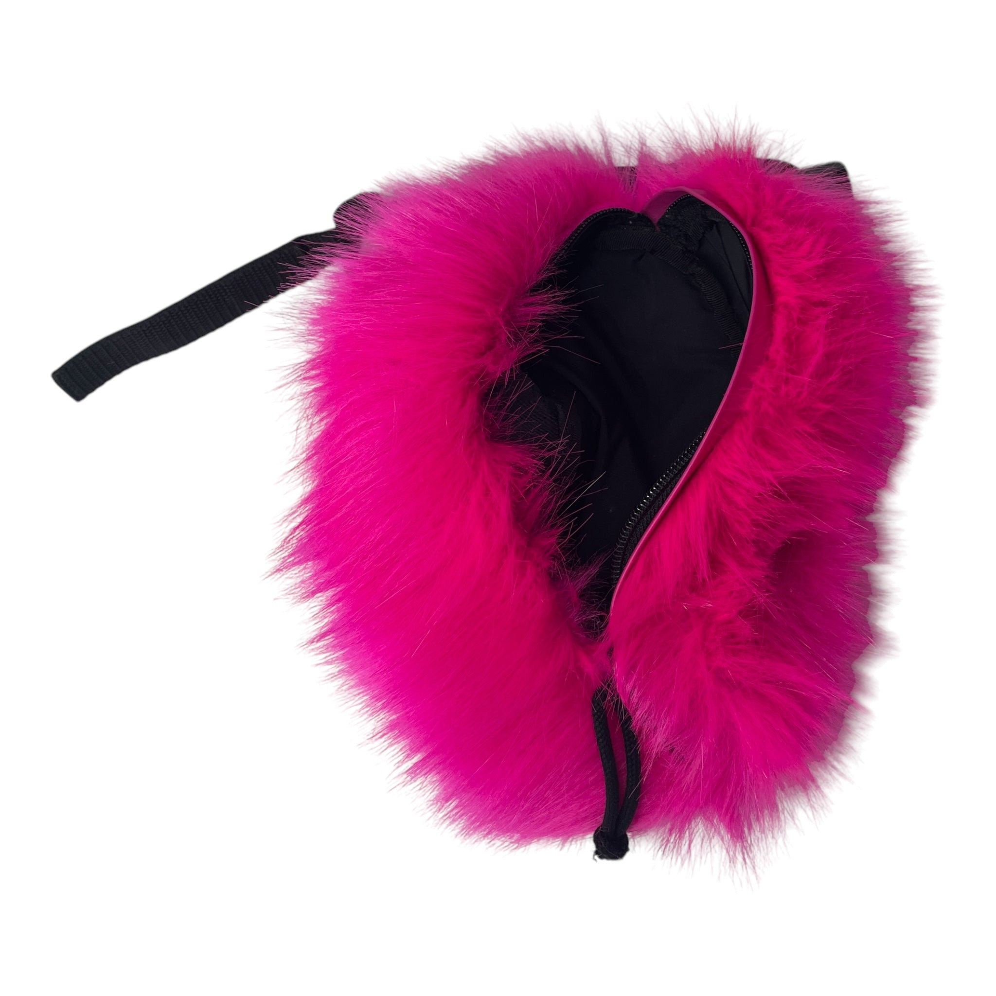 VETEMENTS/Cross Body Bag/Cotton/PNK/pink fur pouch view 4