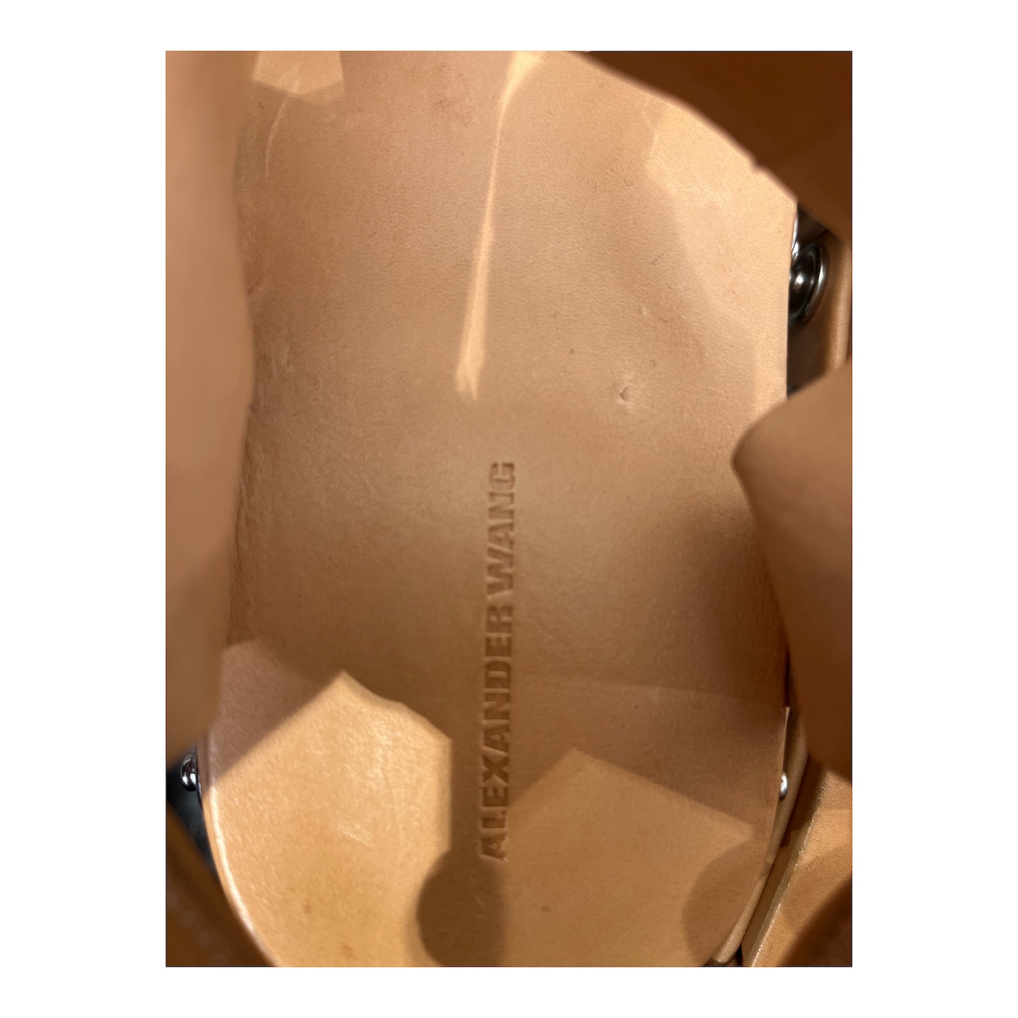 Alexander Wang/Sandals/EU 41/Leather/BEG/SILVER CHAIN view 3