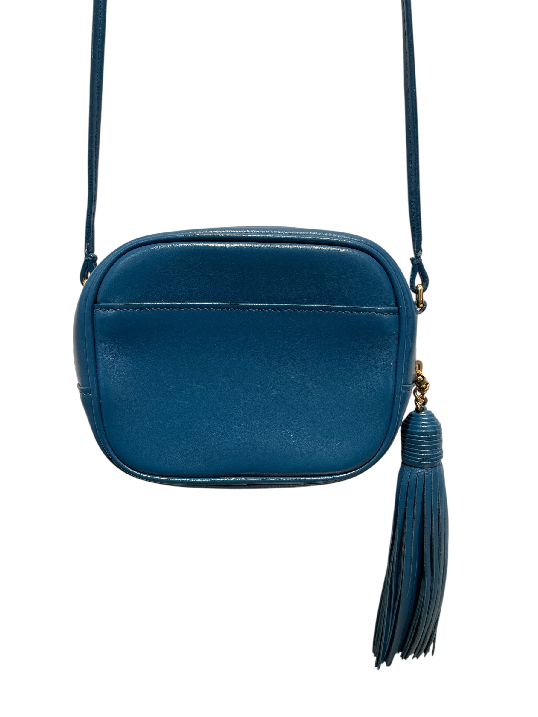 YVES SAINT LAURENT/Cross Body Bag/S/All Over Print/Leather/BLU/YSL Star Crossbody Bag view 4