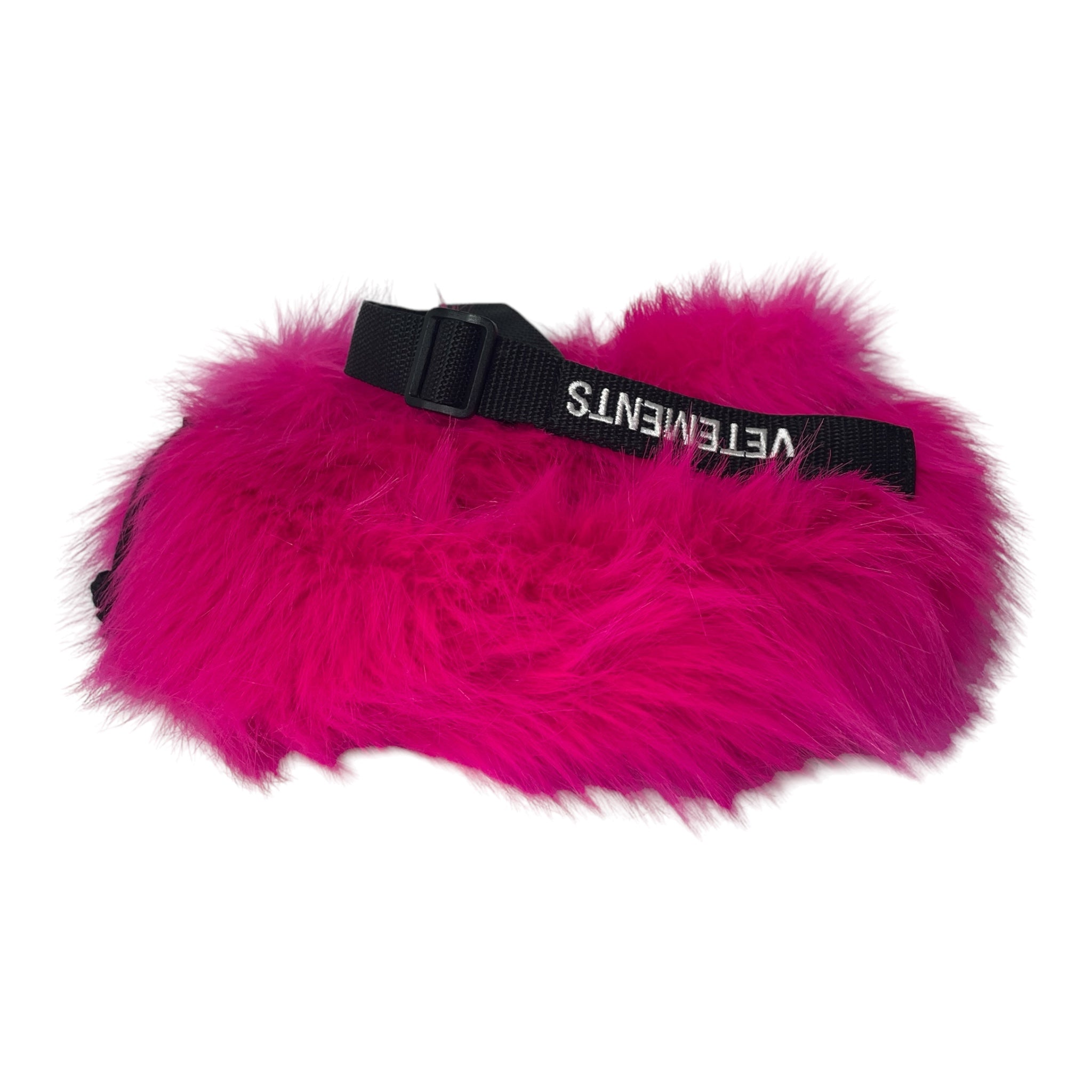 VETEMENTS/Cross Body Bag/Cotton/PNK/pink fur pouch view 3