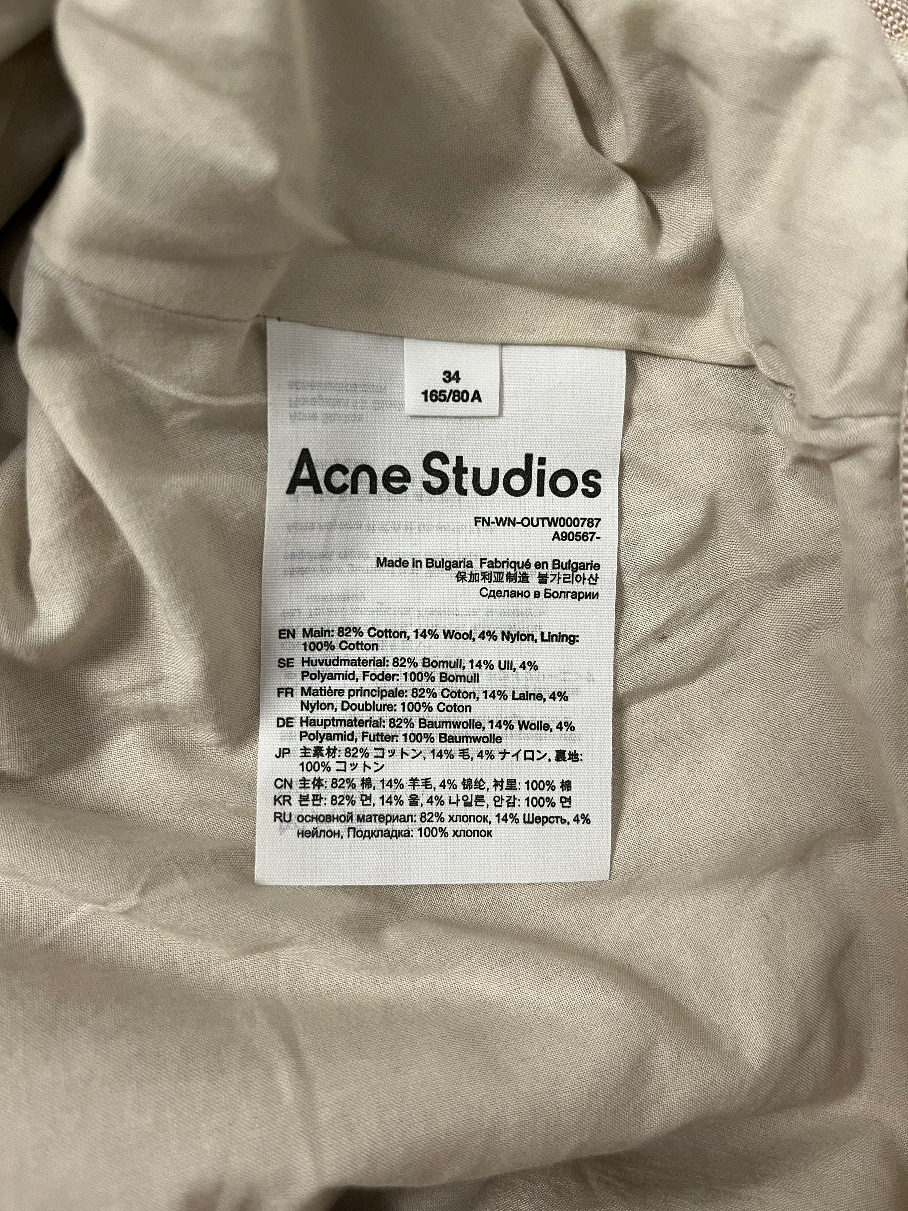 Acne Studios/Jacket/34/Cotton/BEG/LACE UP/BRAIDED JACKET view 4