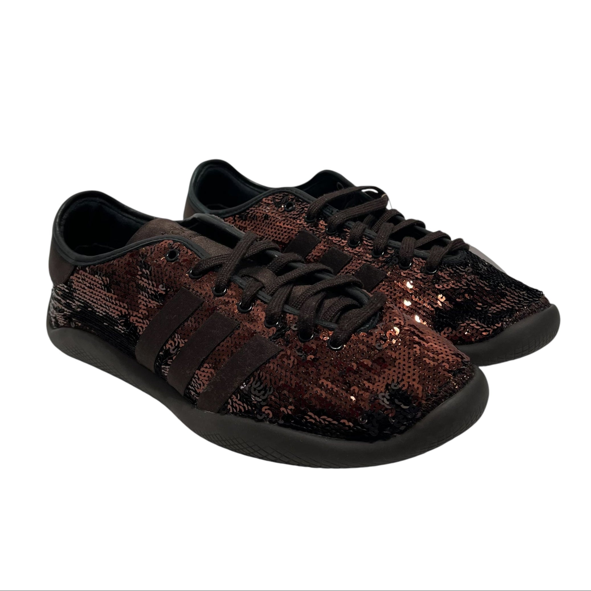 adidas/WALES BONNER/Low-Sneakers/US 8.5/BRW/sequin view 1