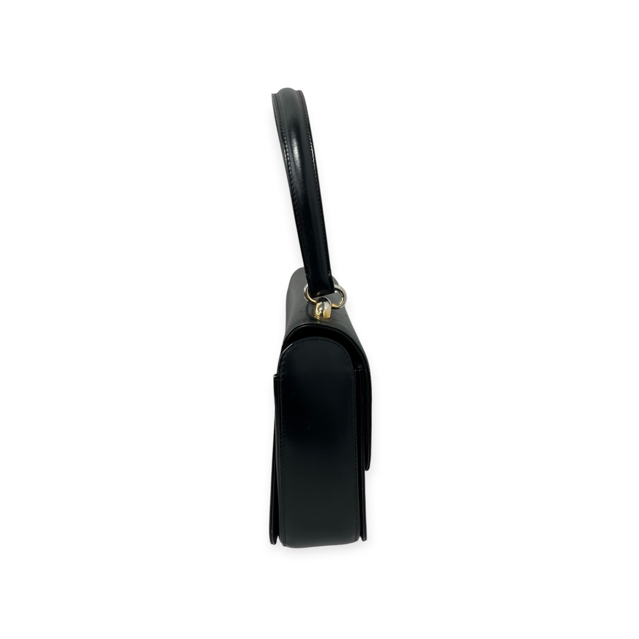 GUCCI/Hand Bag/Leather/BLK/INTERLOCKING G TOP HANDLE view 2