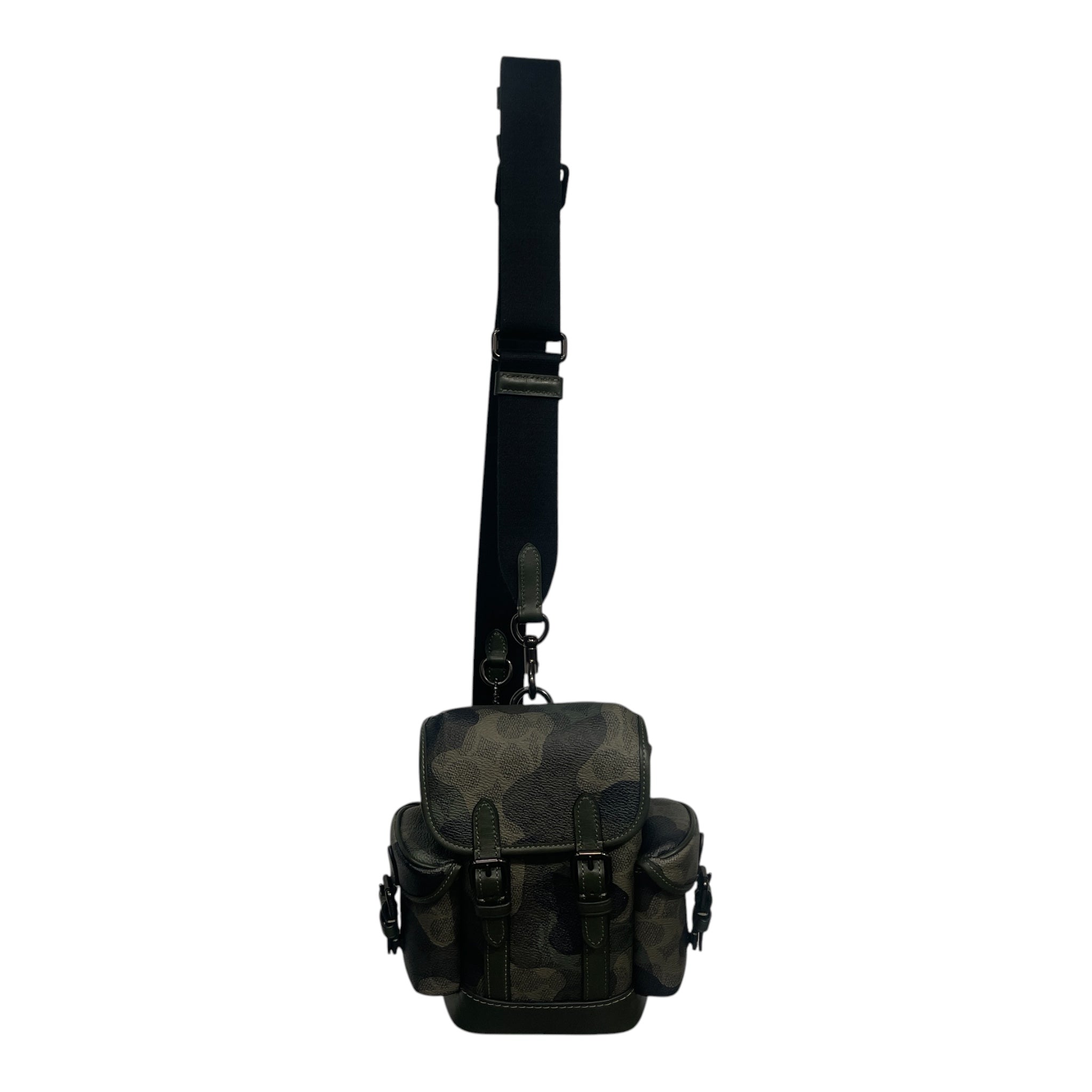 COACH/Backpack/Camouflage/Leather/GRN/HITCH/MINI/SIDE POCKETS view 1