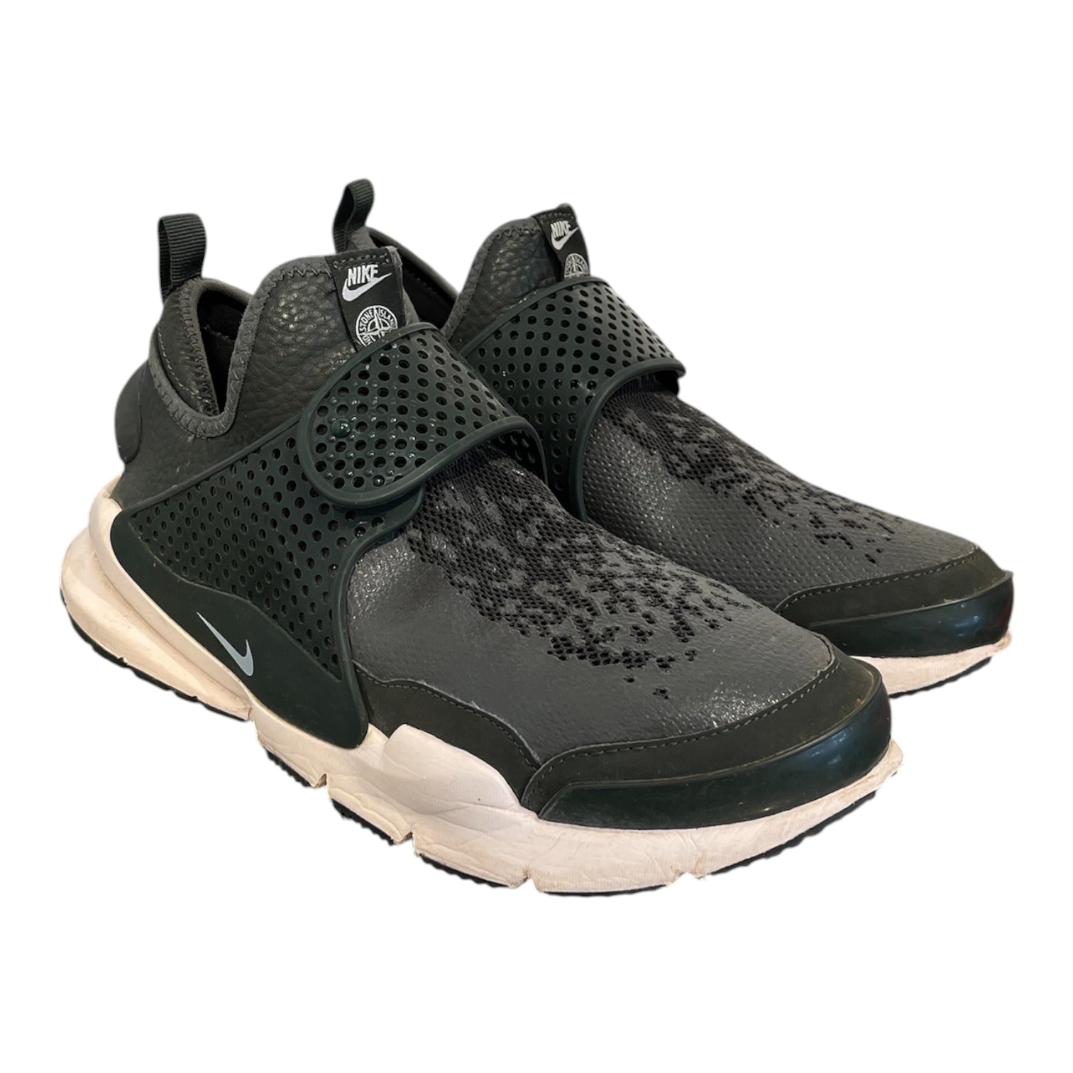NIKE/STONE ISLAND/Low-Sneakers/US 8/GRN/SOCK DART MID view 1