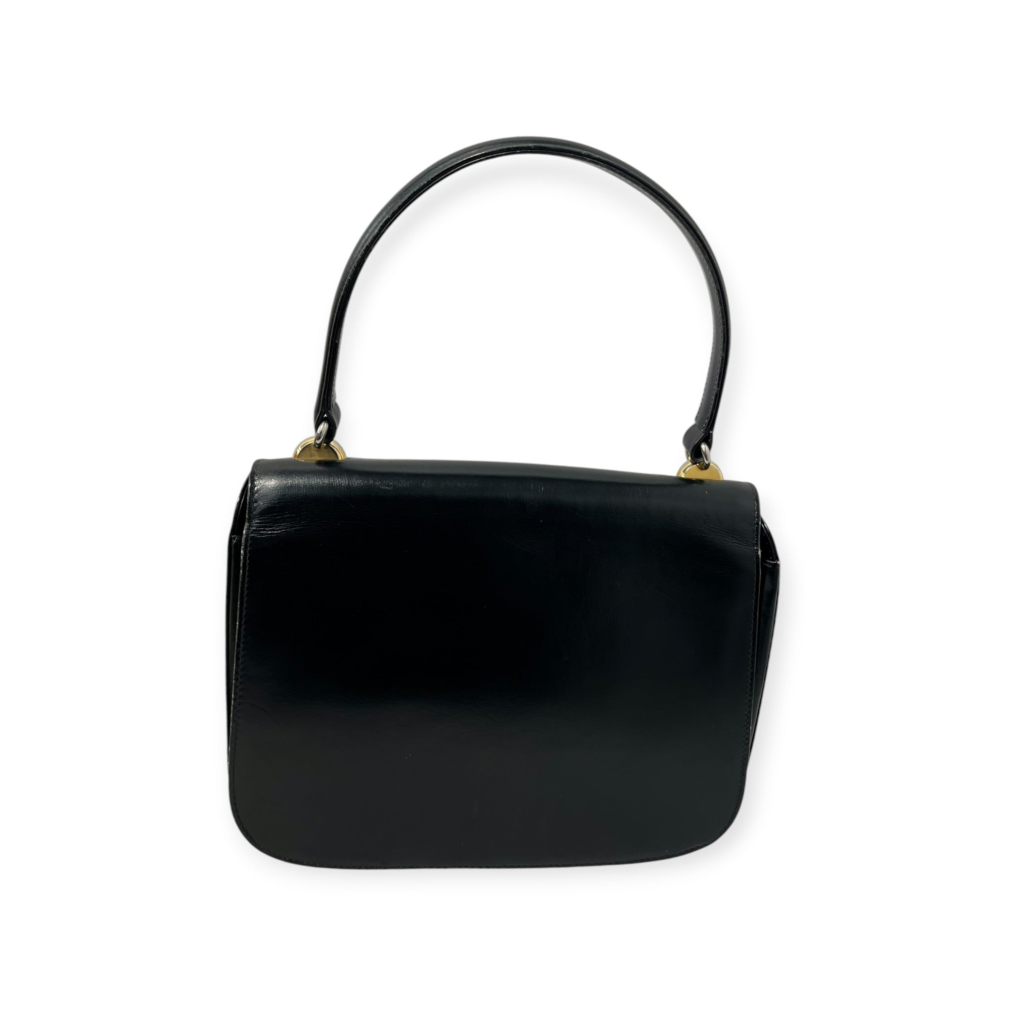 GUCCI/Hand Bag/Leather/BLK/INTERLOCKING G TOP HANDLE view 6
