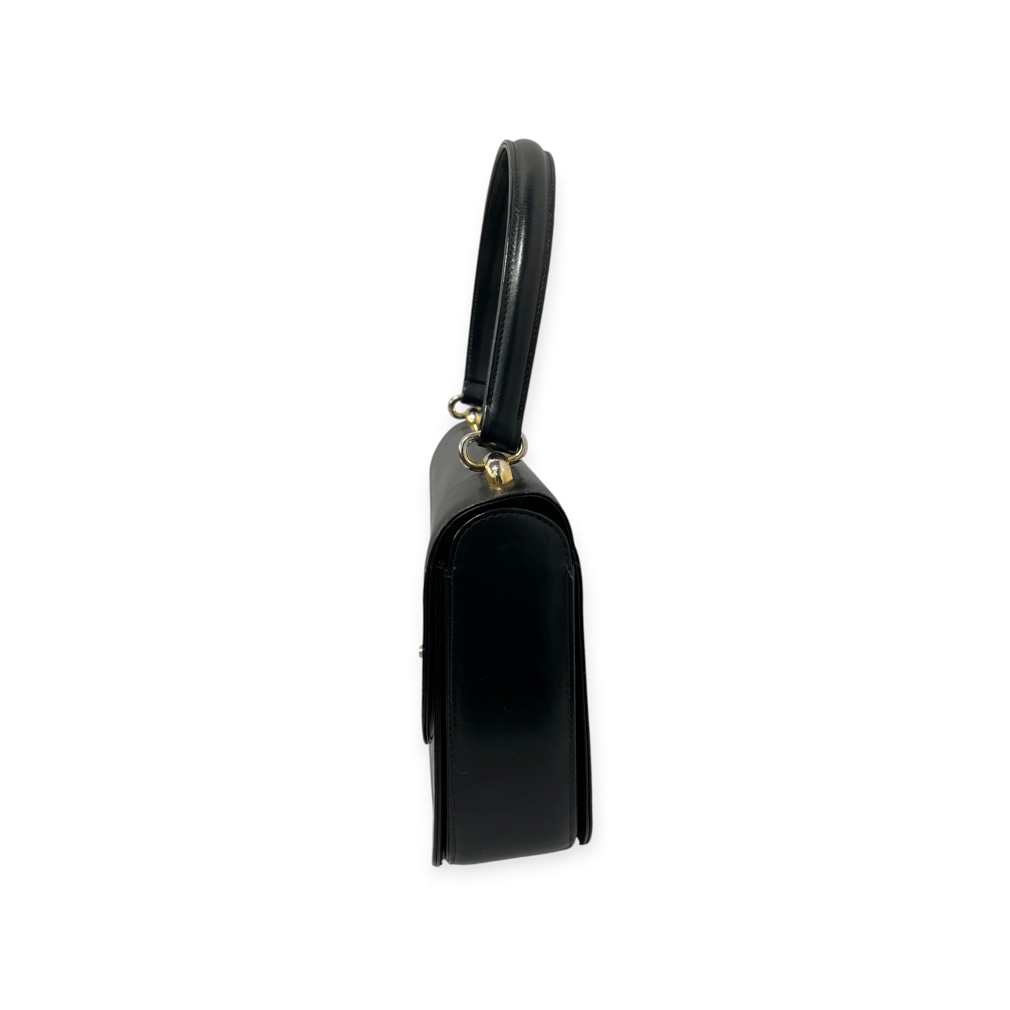 GUCCI/Hand Bag/Leather/BLK/INTERLOCKING G TOP HANDLE view 3