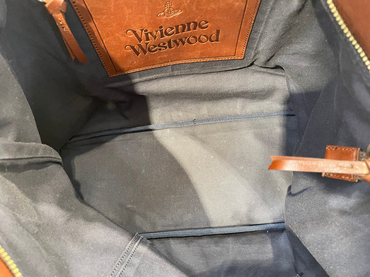 Vivienne Westwood/Bag/Cotton/RED/ANIMAL PRINT LEATHER STRAP
