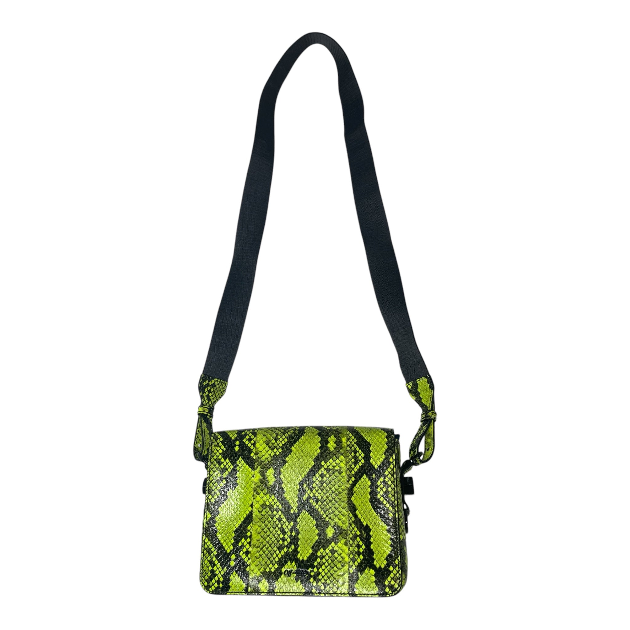 OFF-WHITE/Cross Body Bag/Animal Pattern/Polyester/GRN/PYTHON EMBOSSED view 2