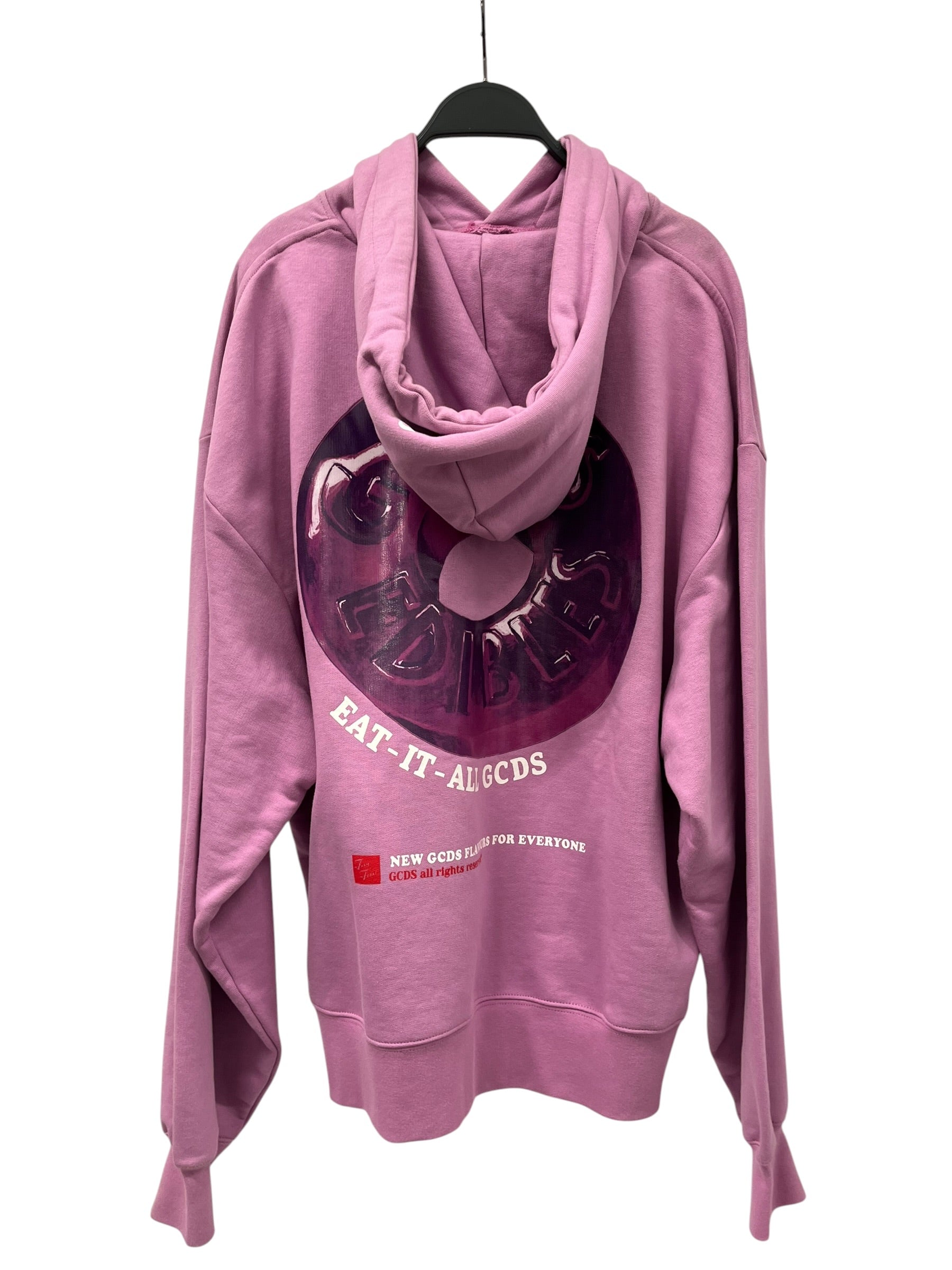 GCDS/Hoodie/M/Cotton/PNK/gcds edibles logo purple view 2