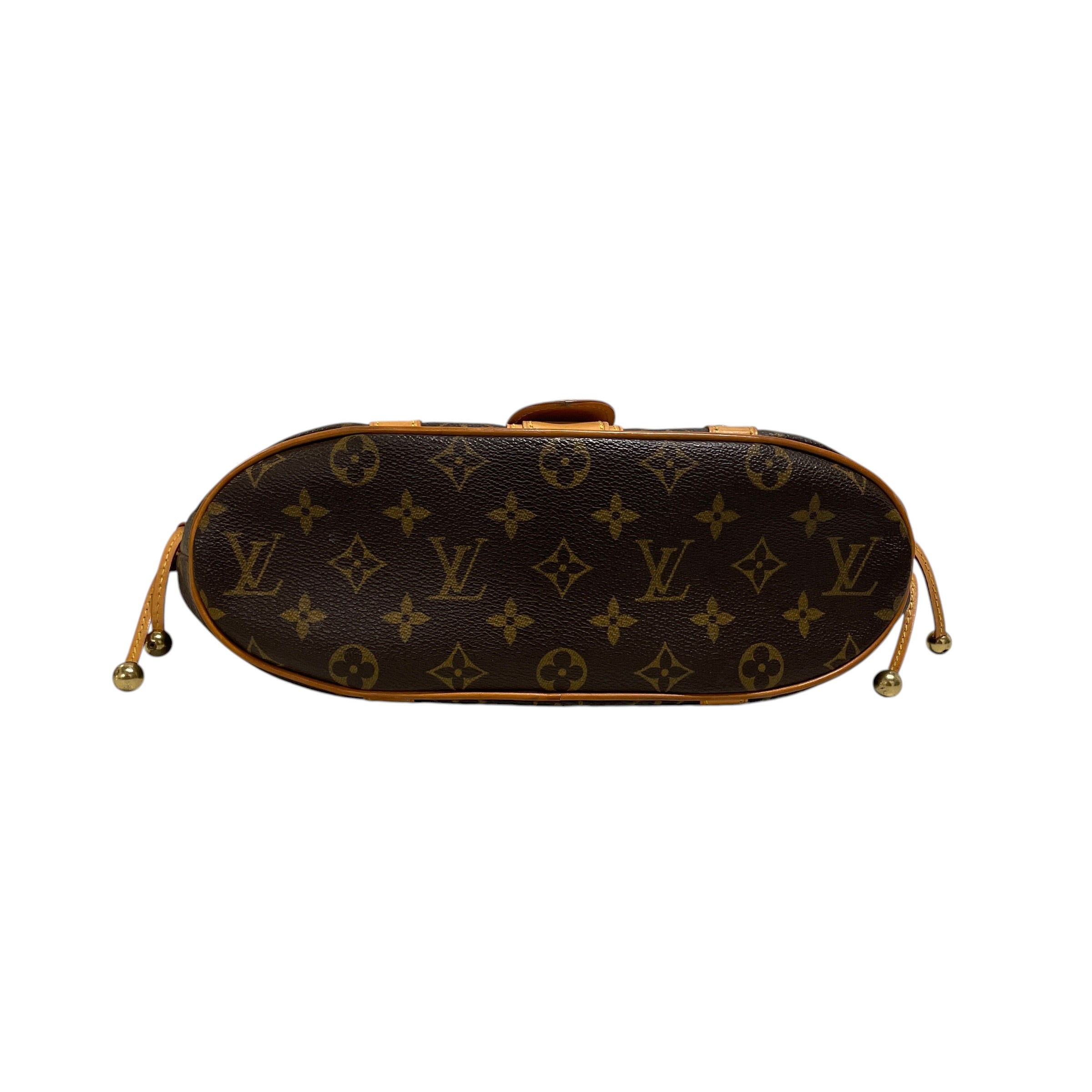 LOUIS VUITTON/Bag/Leather/BRW/belt buckle view 4