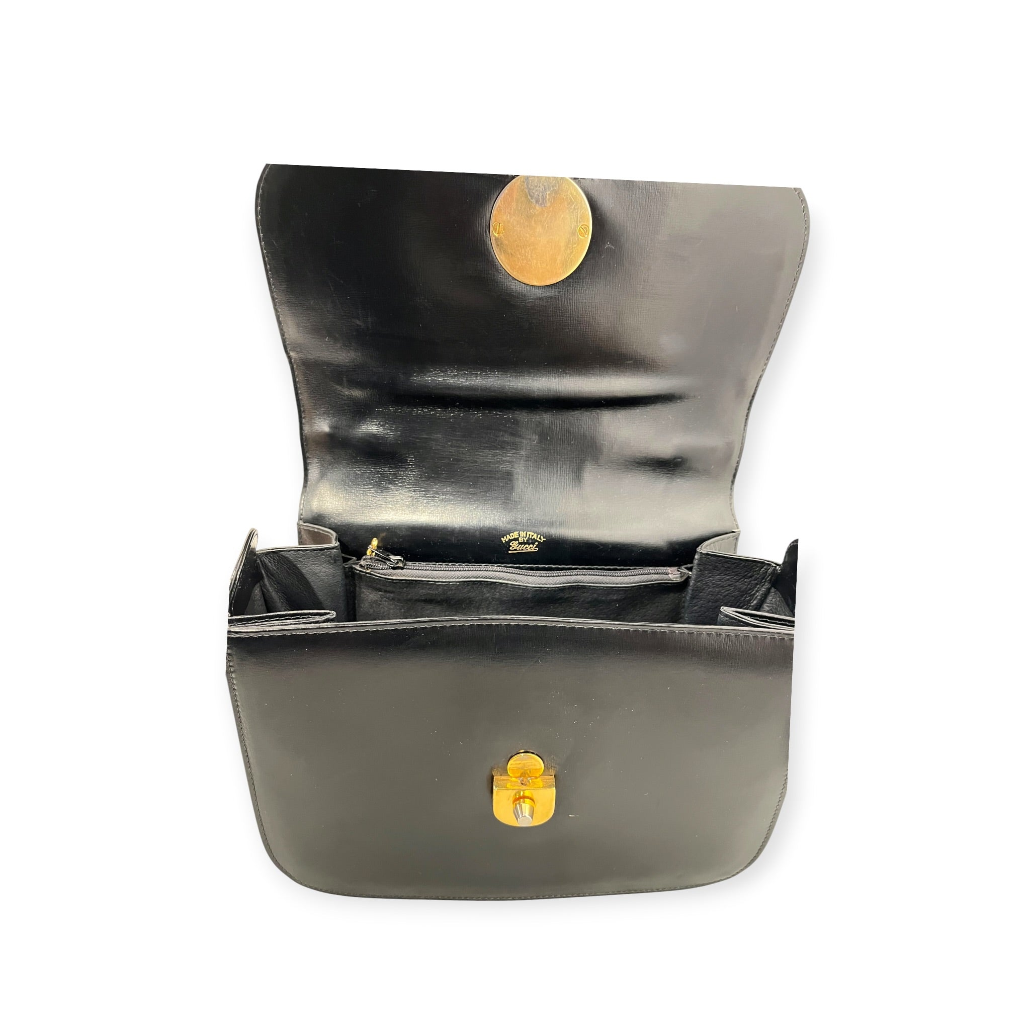 GUCCI/Hand Bag/Leather/BLK/INTERLOCKING G TOP HANDLE view 5