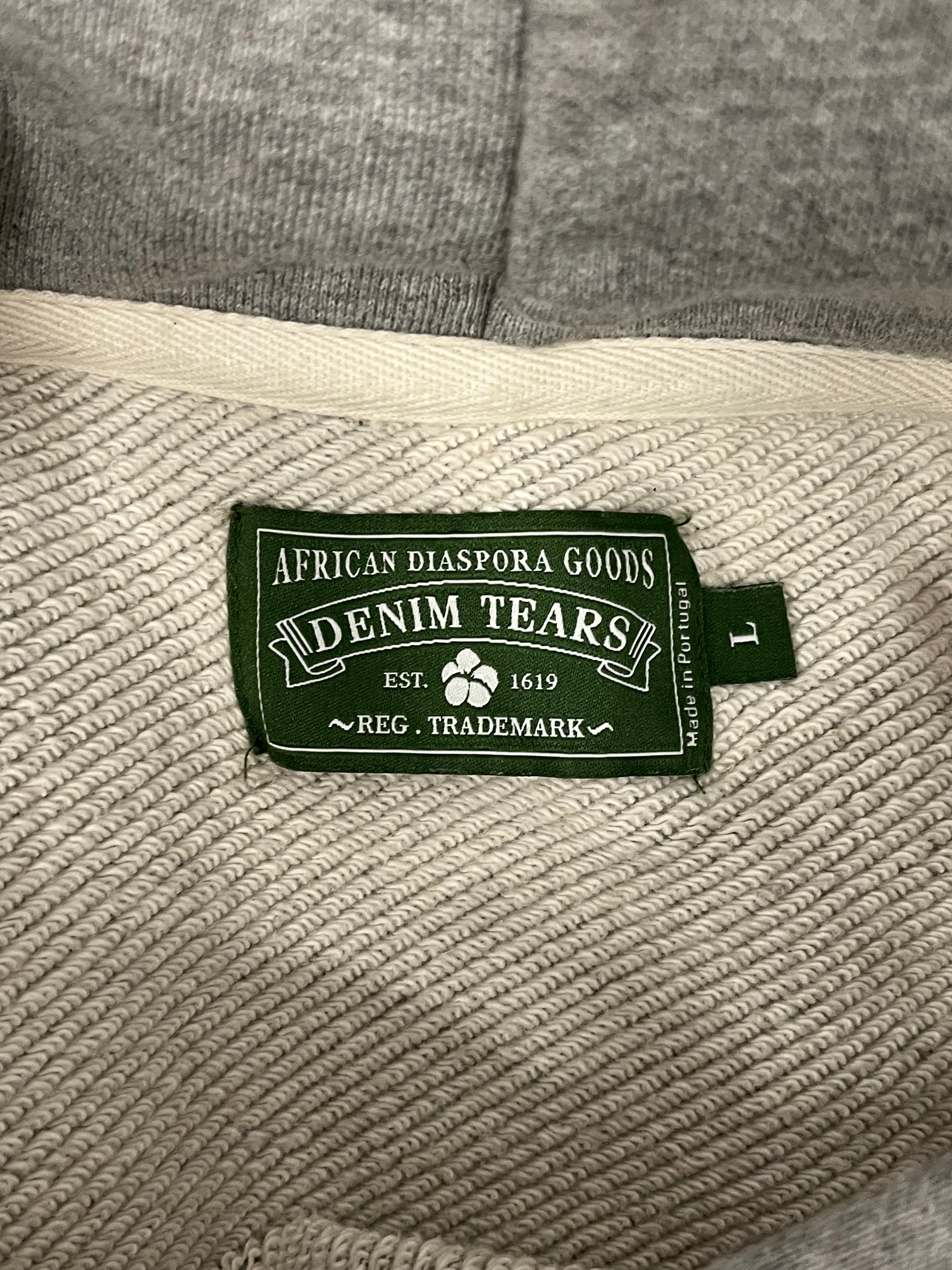 DENIM TEARS/Hoodie/L/Cotton/SLV/WREATH GRAPHIC view 3