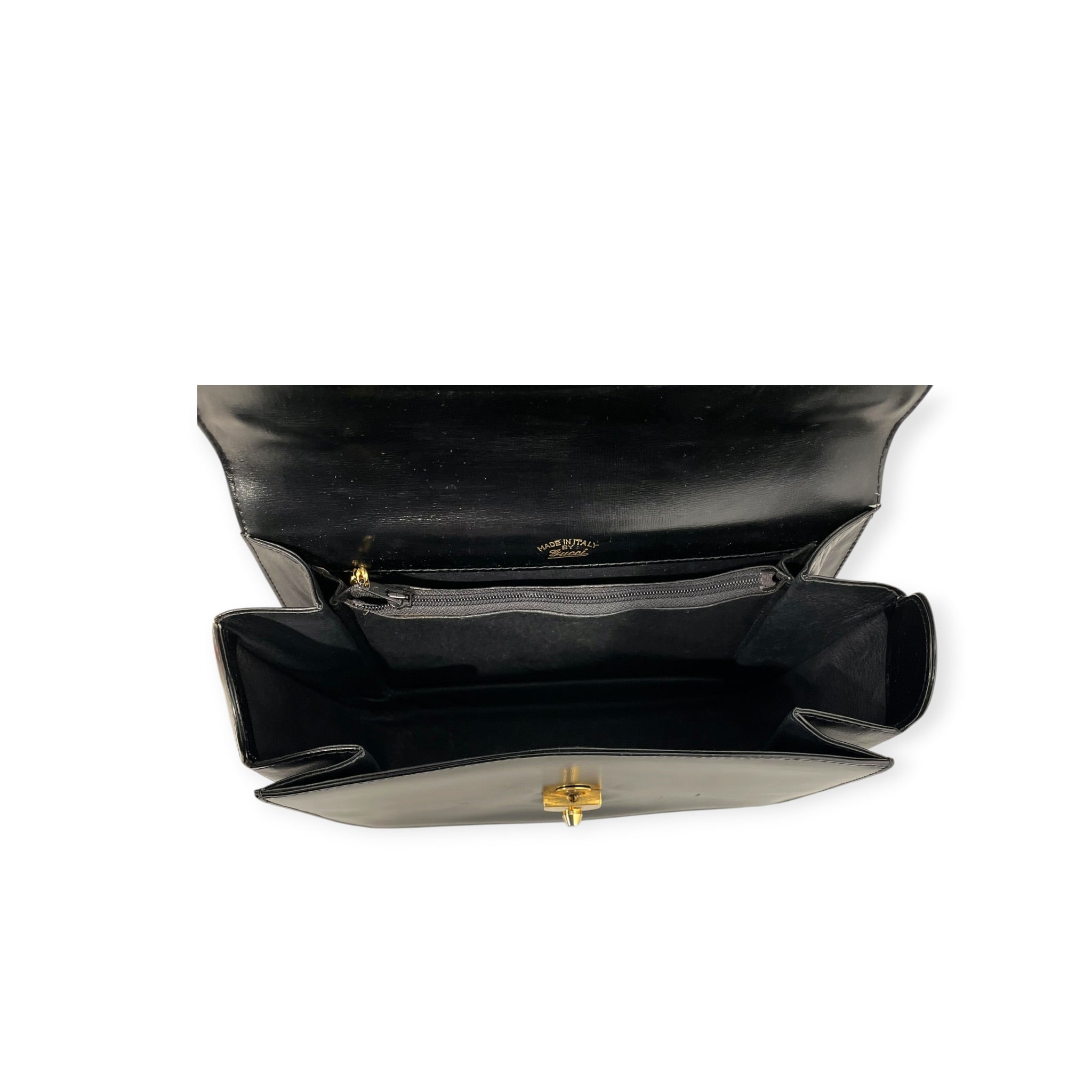GUCCI/Hand Bag/Leather/BLK/INTERLOCKING G TOP HANDLE view 4