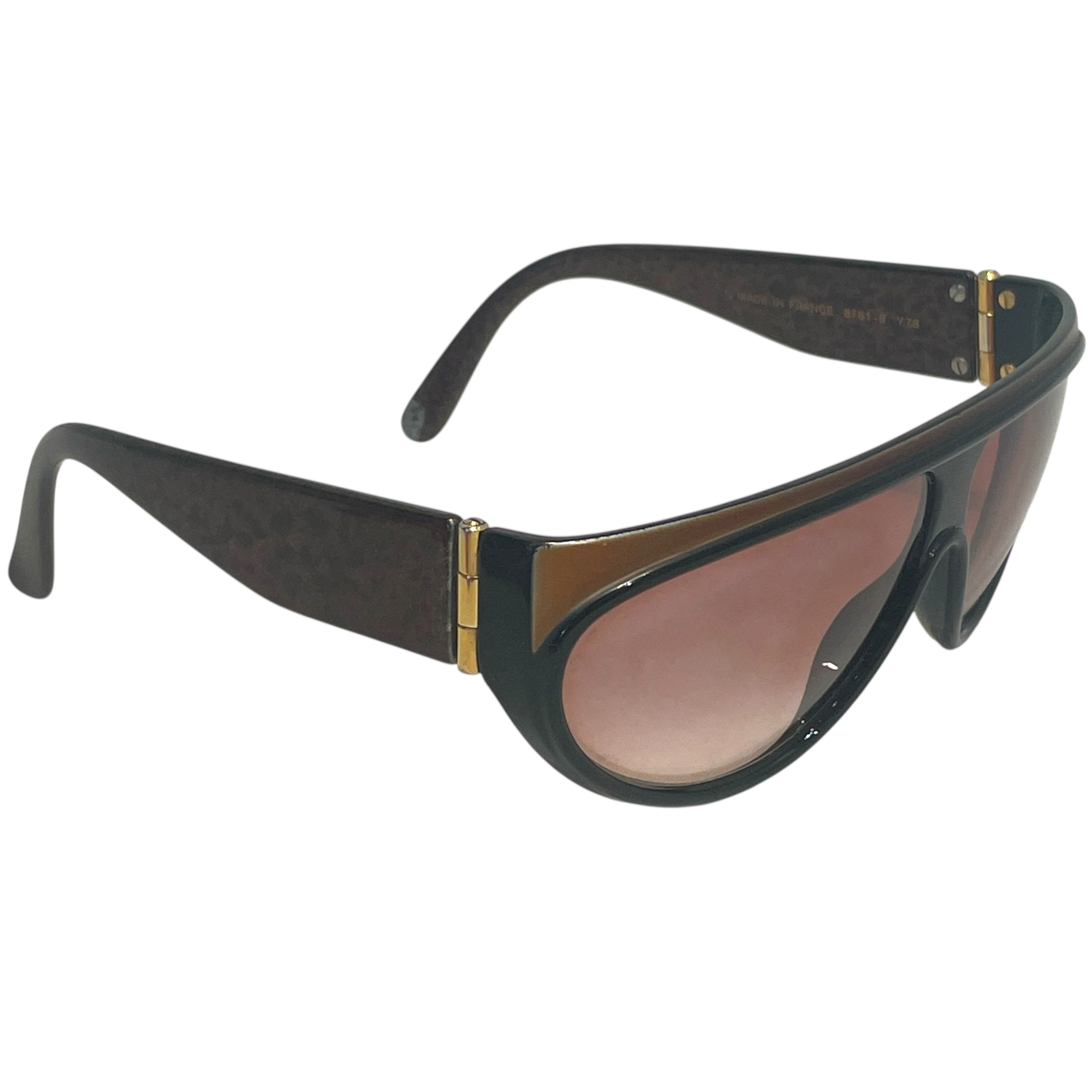 YVES SAINT LAURENT/Sunglasses/Plastic/BRW/vintage view 2