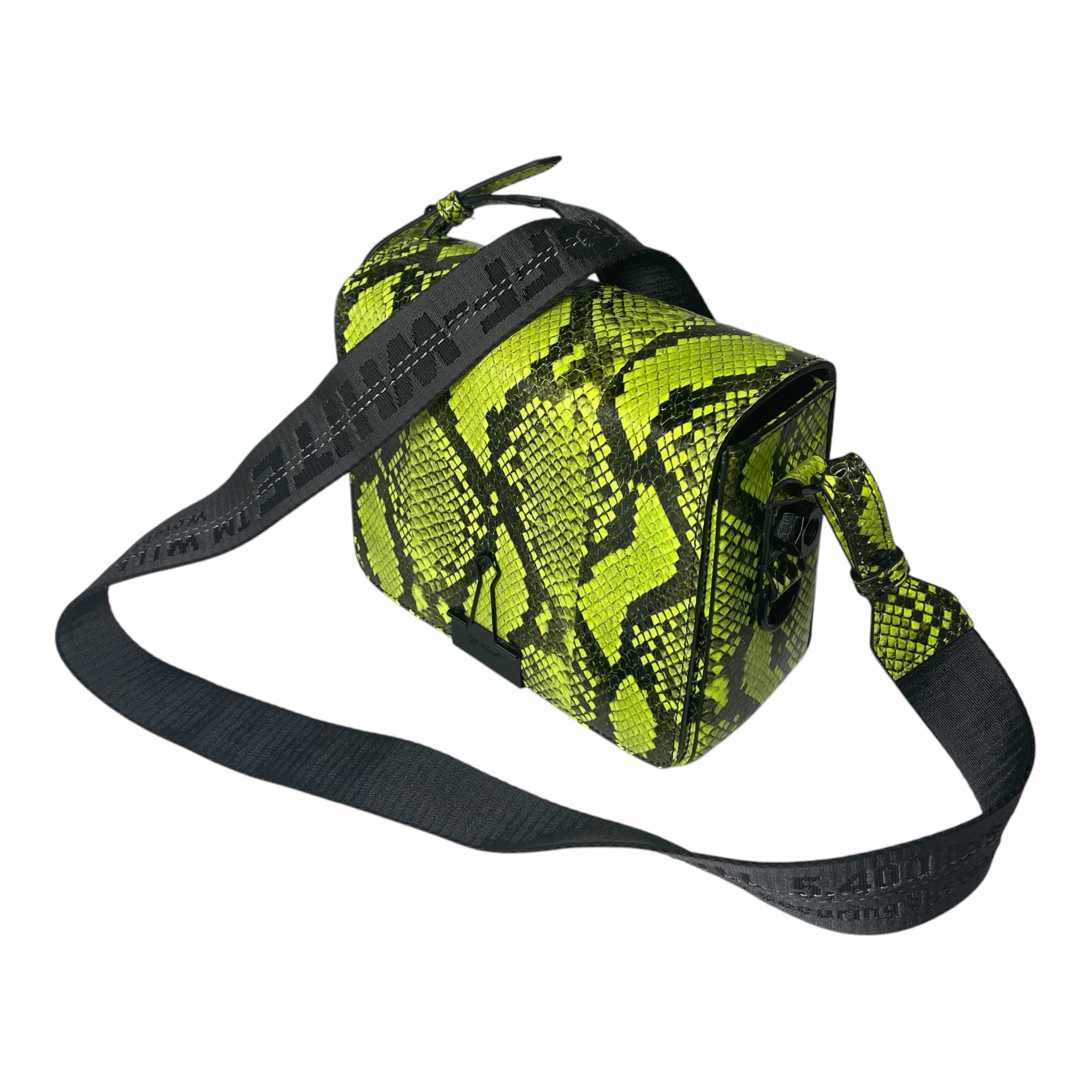 OFF-WHITE/Cross Body Bag/Animal Pattern/Polyester/GRN/PYTHON EMBOSSED view 6