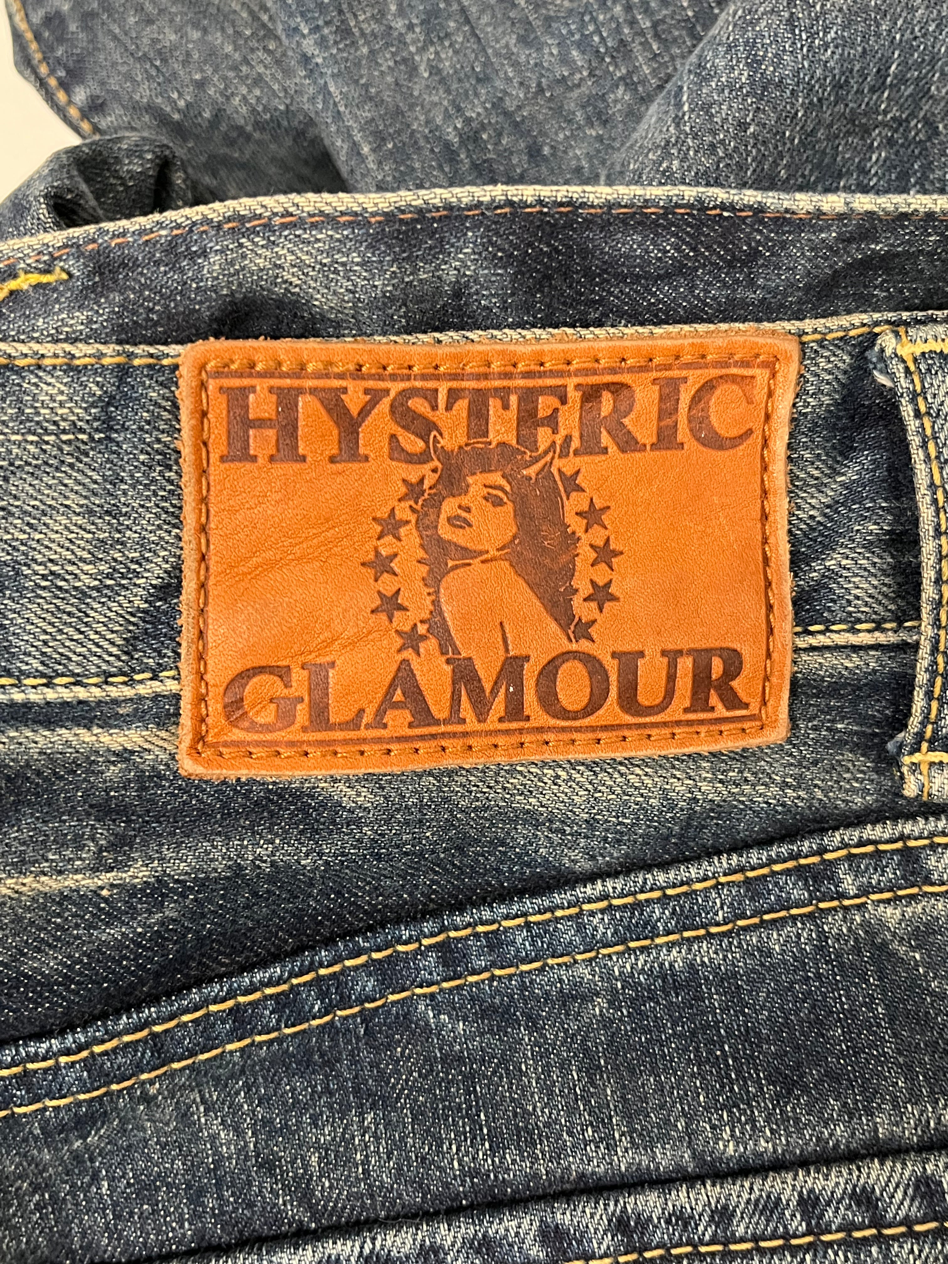 HYSTERIC GLAMOUR/Bootcut Pants/30/Cotton/BLU/Low-rise/STUDDED POCKET view 3
