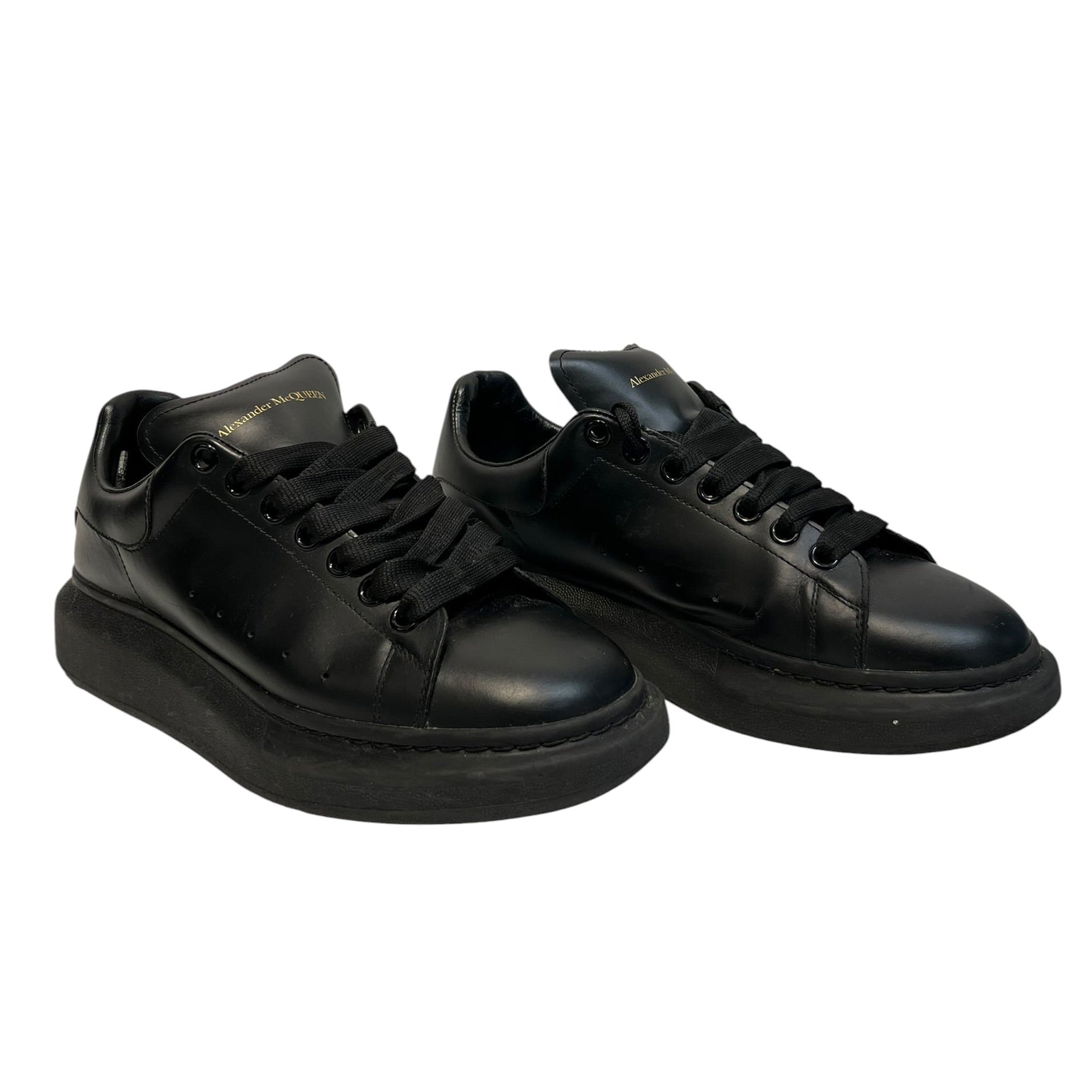 Alexander McQueen/Low-Sneakers/EU 42/Leather/BLK/OVERSIZED SNEAKER 553761 view 1