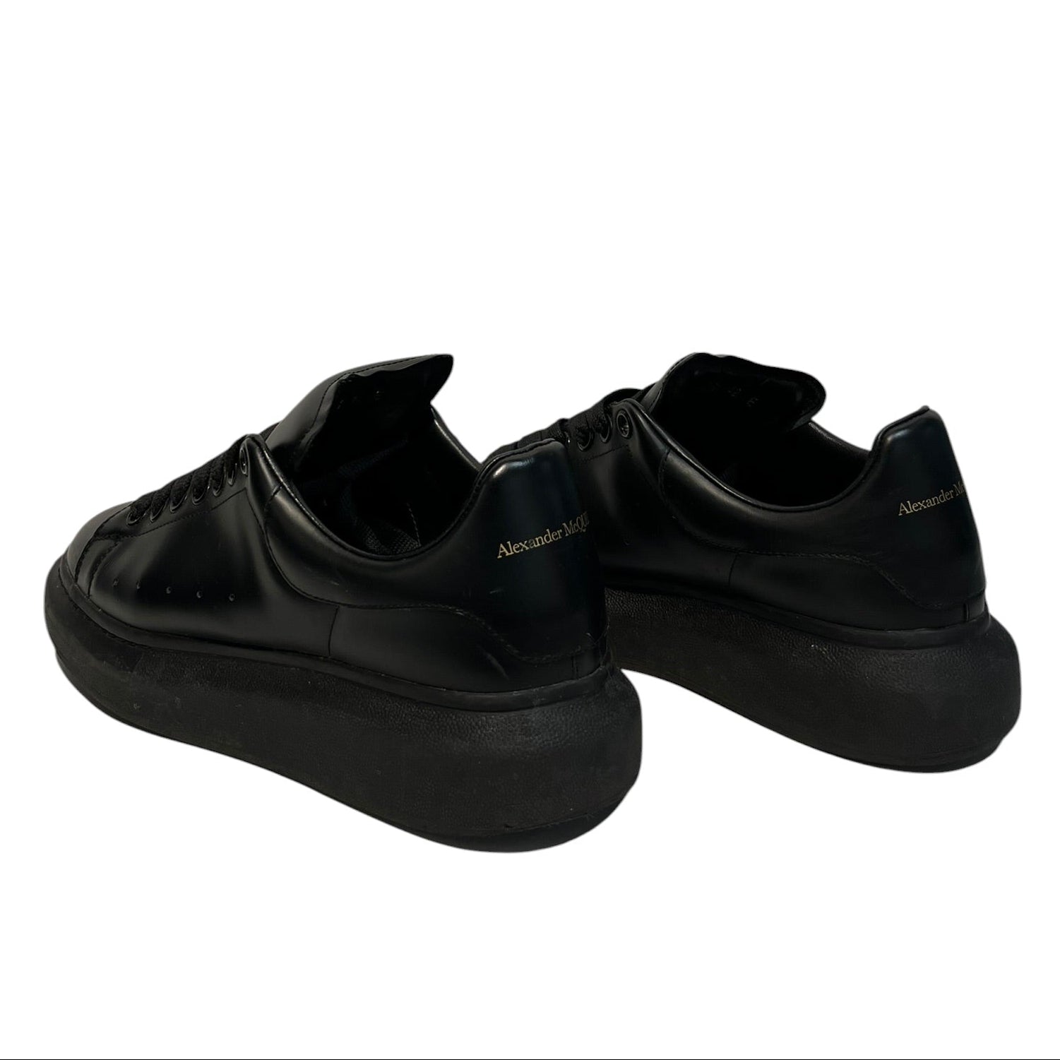 Alexander McQueen/Low-Sneakers/EU 42/Leather/BLK/OVERSIZED SNEAKER 553761 view 2