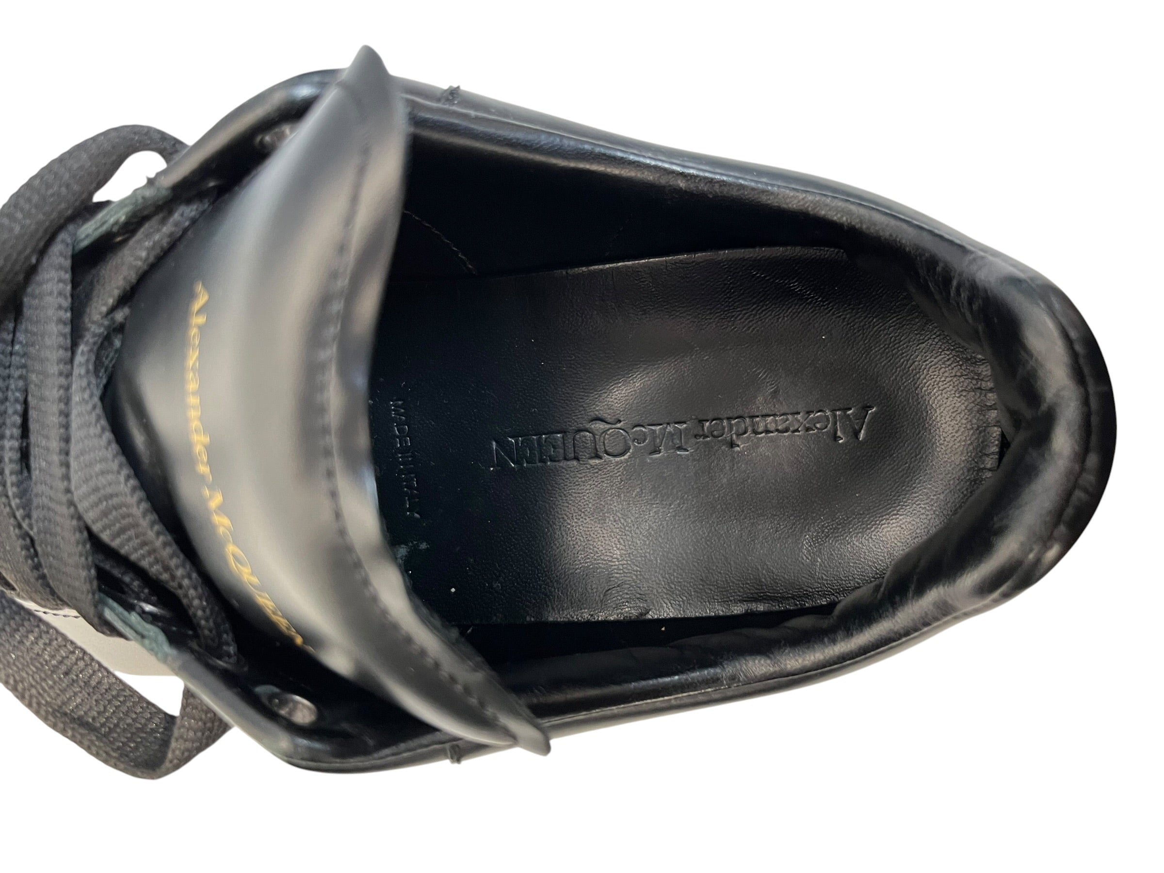 Alexander McQueen/Low-Sneakers/EU 42/Leather/BLK/OVERSIZED SNEAKER 553761 view 3
