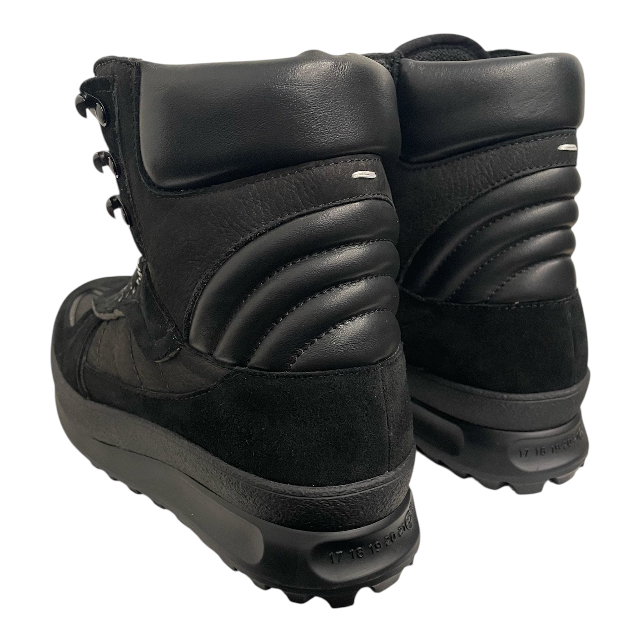 Maison Margiela/Lace Up Boots/EU 41/Cotton/BLK/climber high top view 2