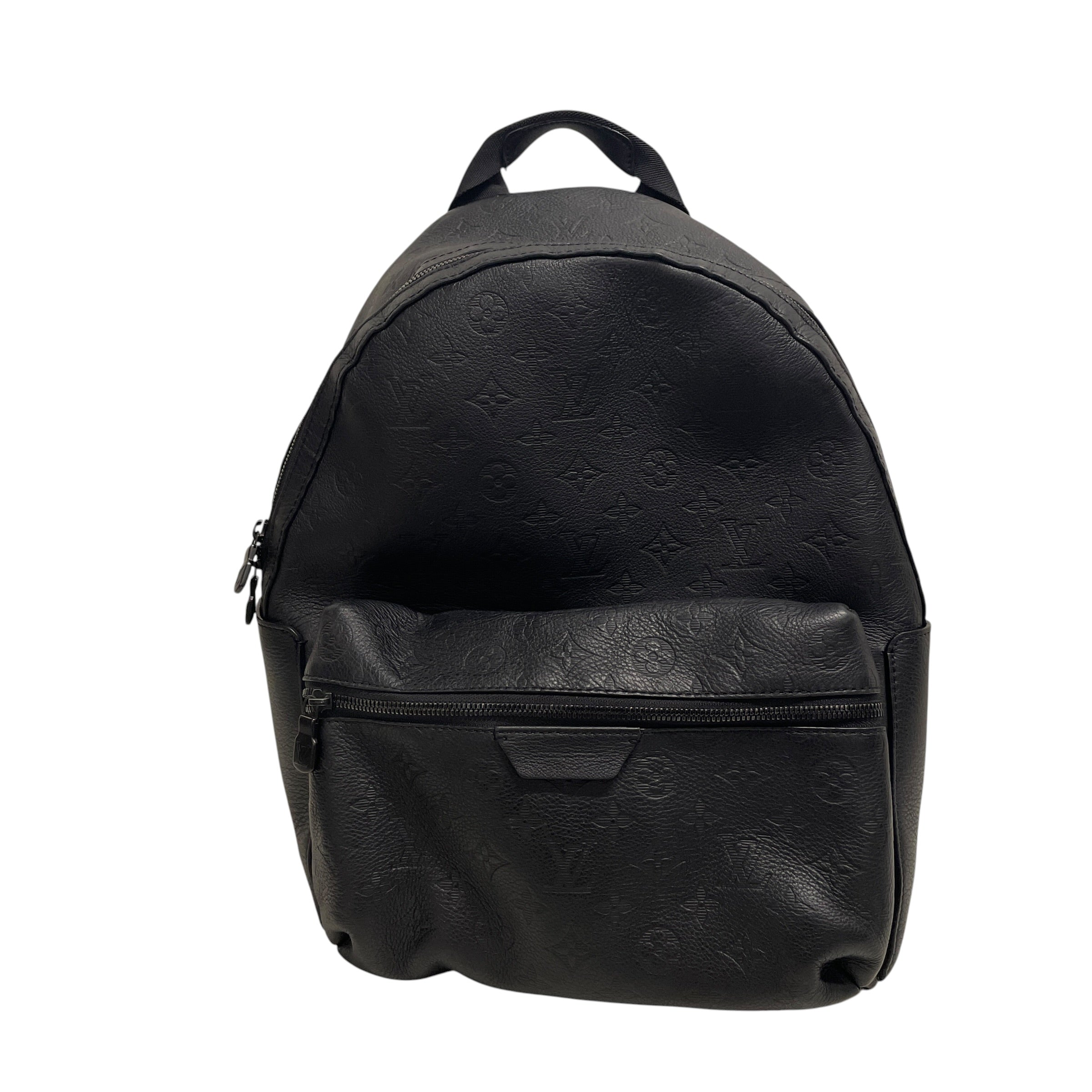 LOUIS VUITTON/Backpack/Leather/BLK/lv logo zip discovery backpack view 1