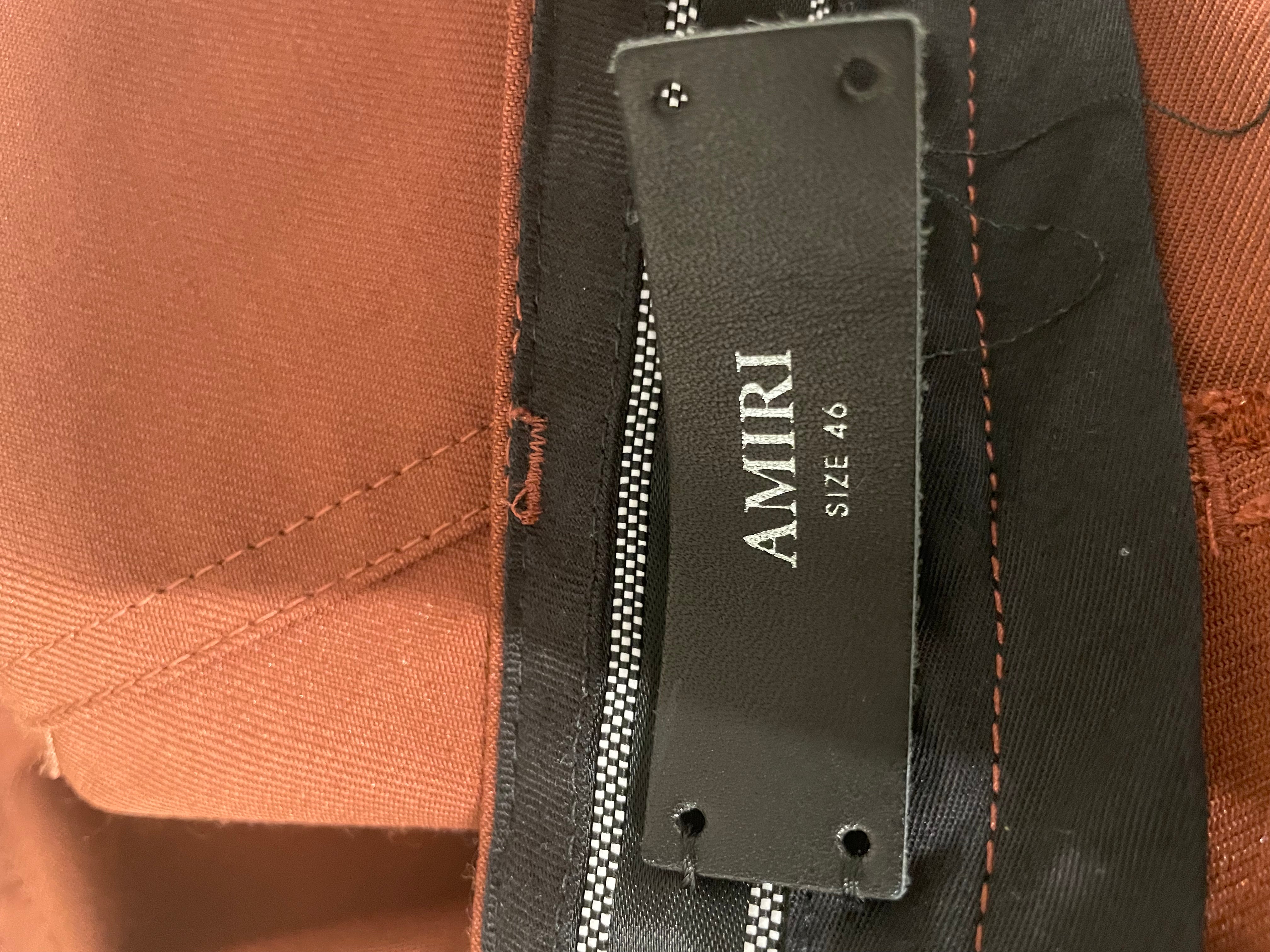 AMIRI/Pants/46/Cotton/BRW/DRESS PANTS WITH PIN view 3