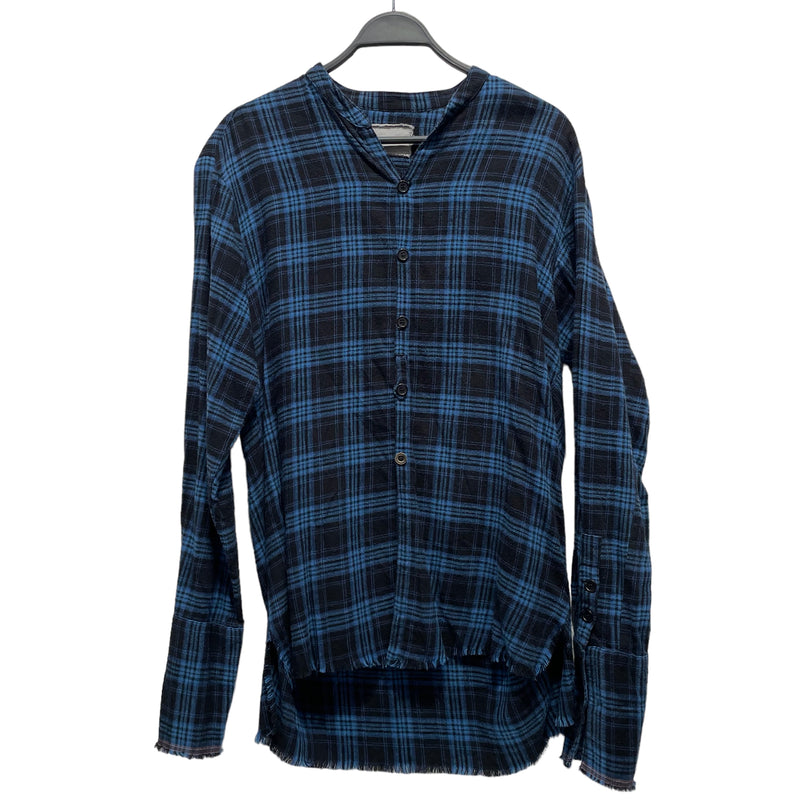 GREG LAUREN///Flannel Shirt/M/Cotton/NVY//Plain/M [Street] Luxury/