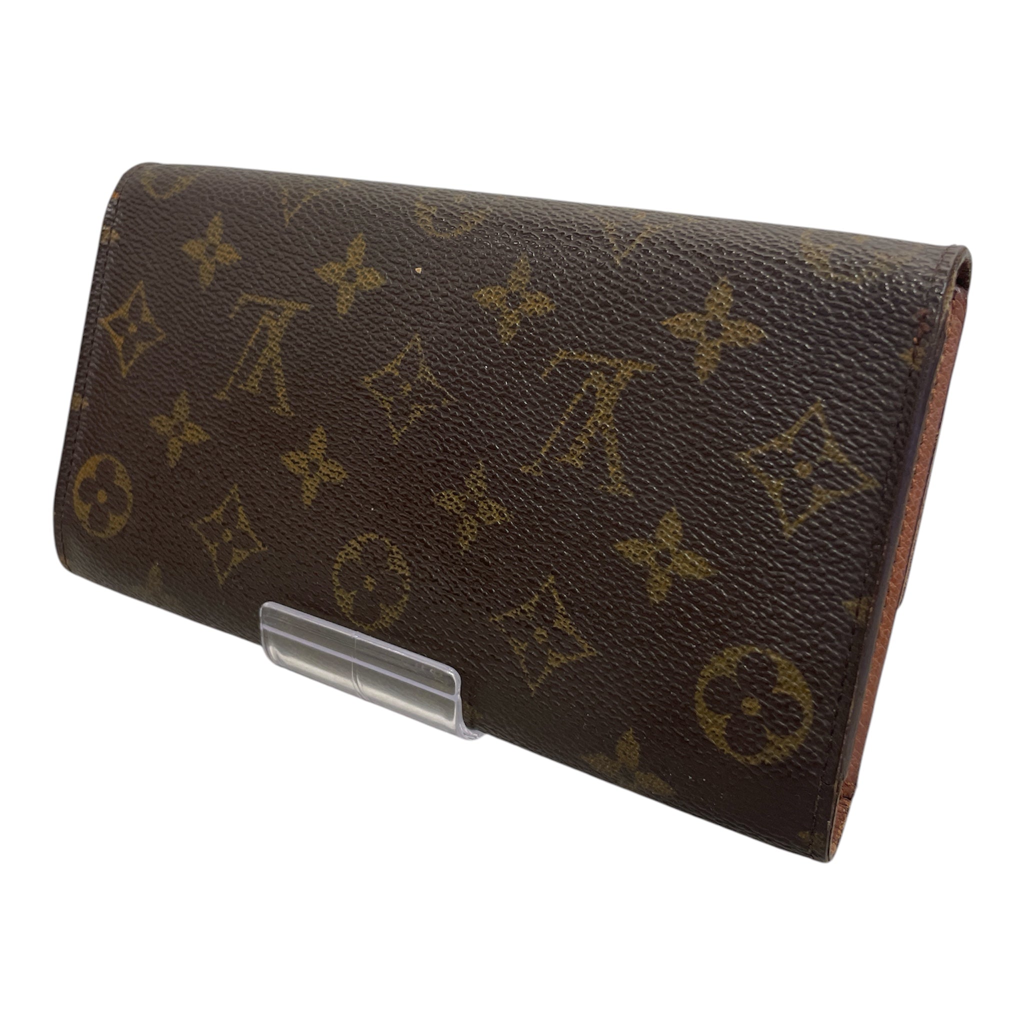 LOUIS VUITTON/Trifold Wallet/Monogram/Leather/BRW/ view 2