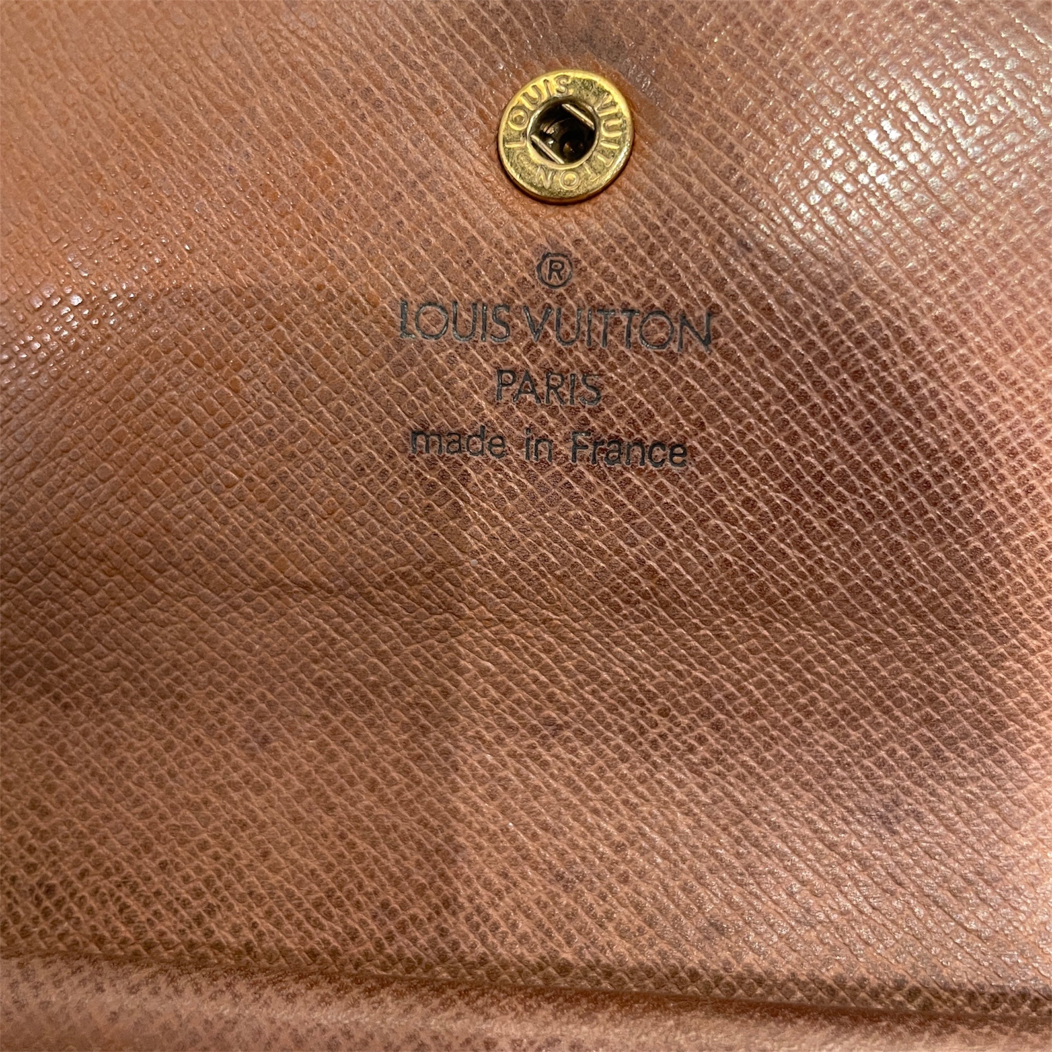 LOUIS VUITTON/Trifold Wallet/Monogram/Leather/BRW/ view 5