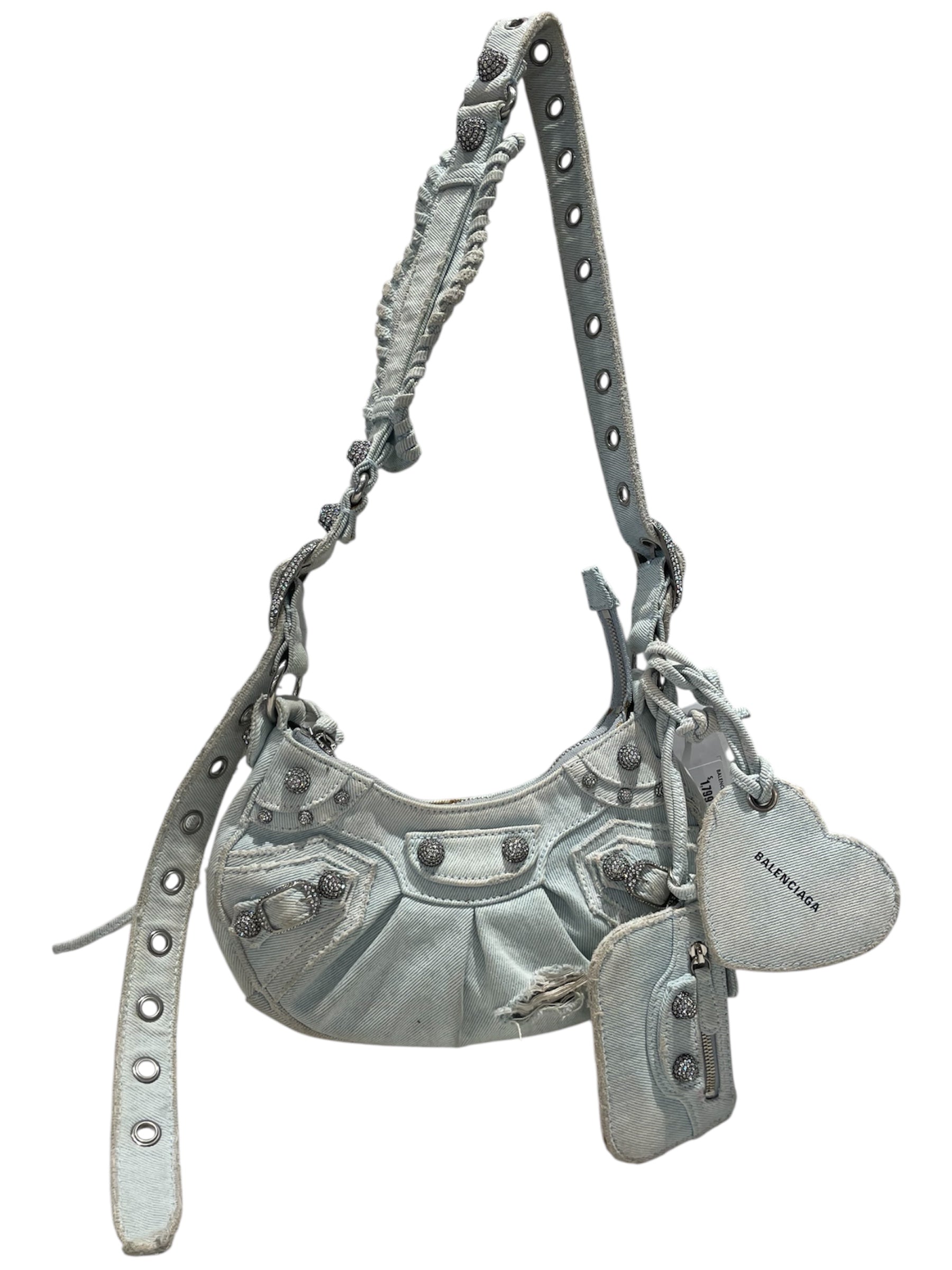 BALENCIAGA/Hand Bag/Denim/BLU/Balenciaga Le Cagole view 1