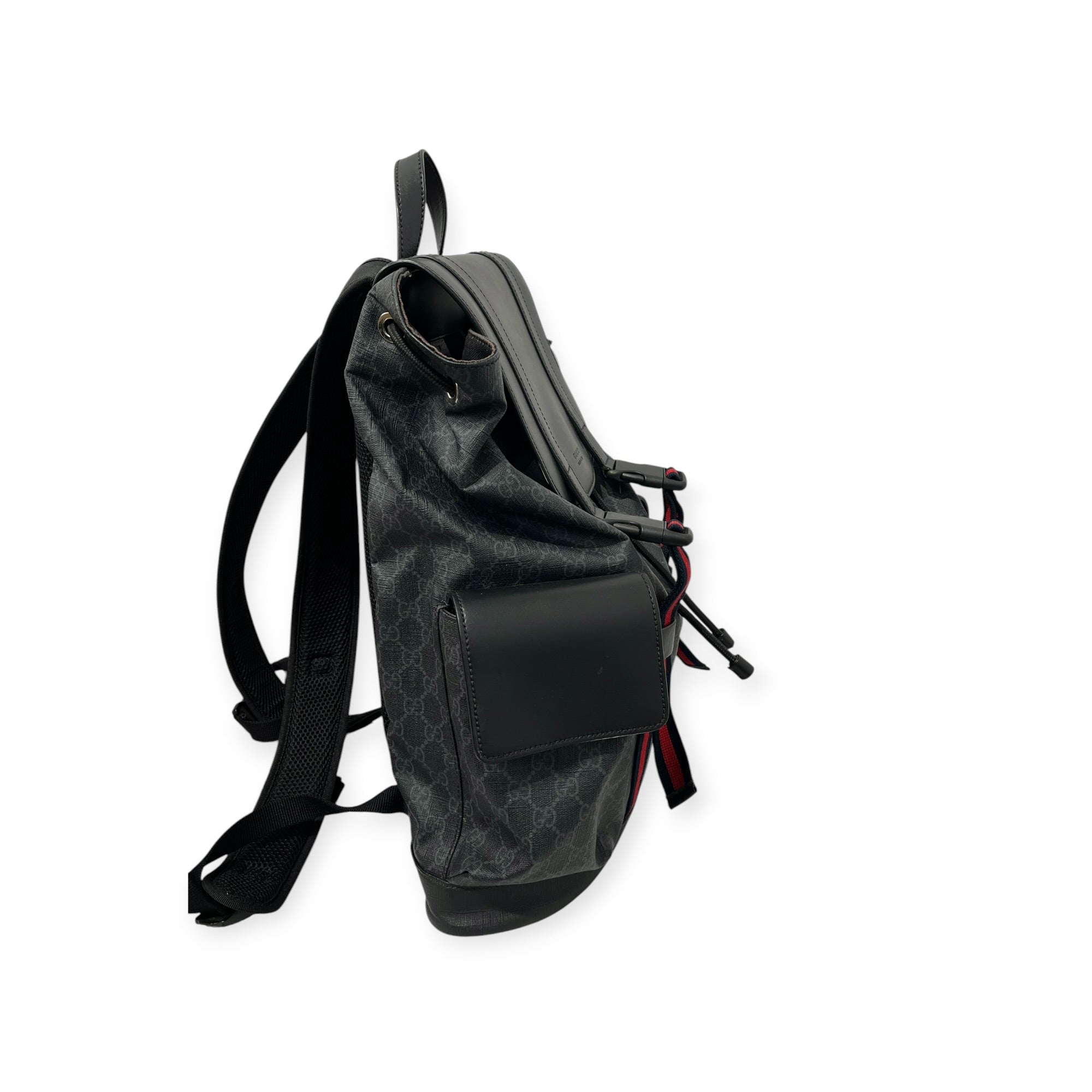 GUCCI/Backpack/Monogram/Leather/BLK/GG SUPREME BAG view 4