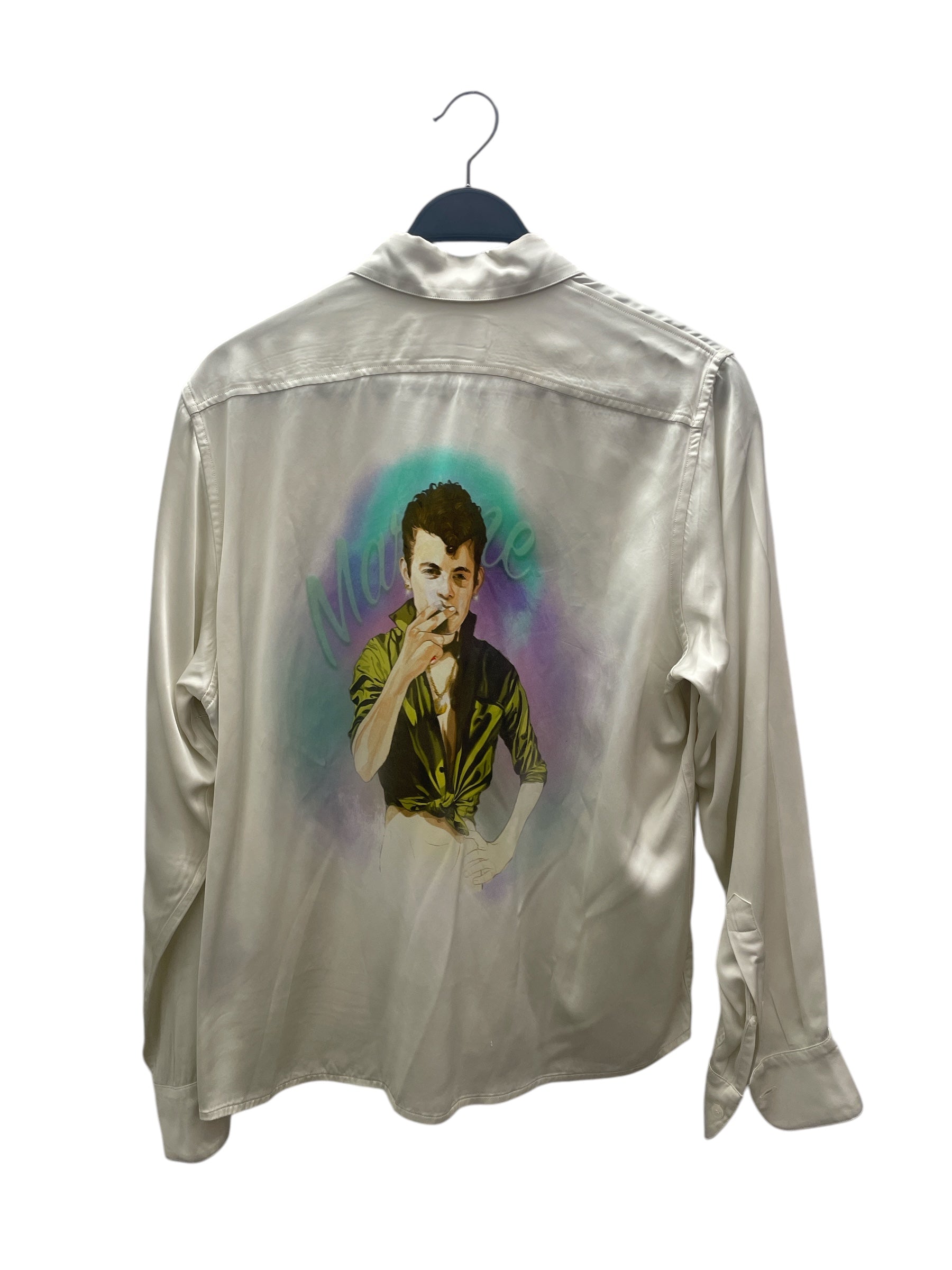 MARTINE ROSE/LS Shirt/M/Polyester/WHT/Graphic/S10MR427C view 2