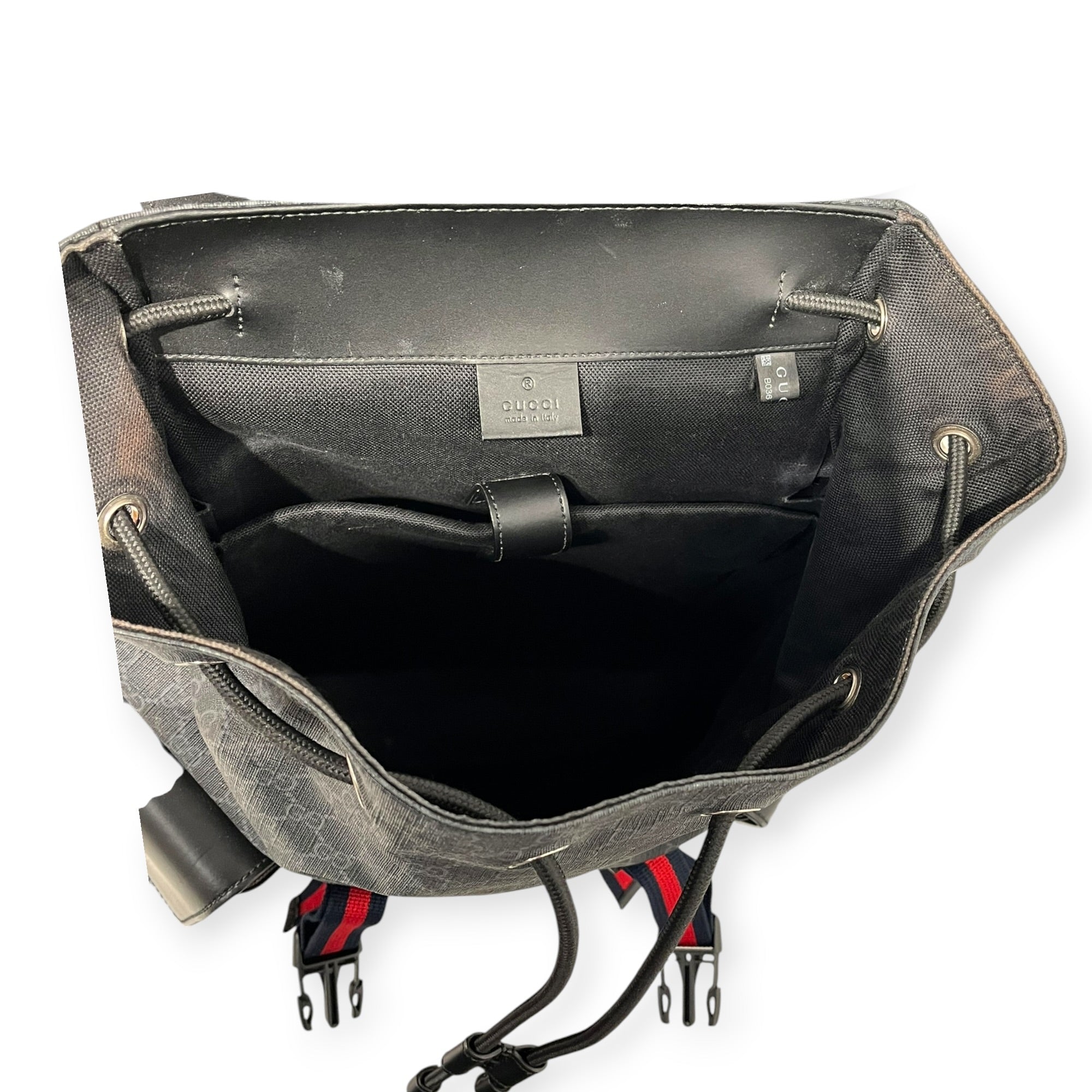 GUCCI/Backpack/Monogram/Leather/BLK/GG SUPREME BAG view 5